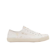 Maison Margiela Tabi Low Cracked Paint White Gold