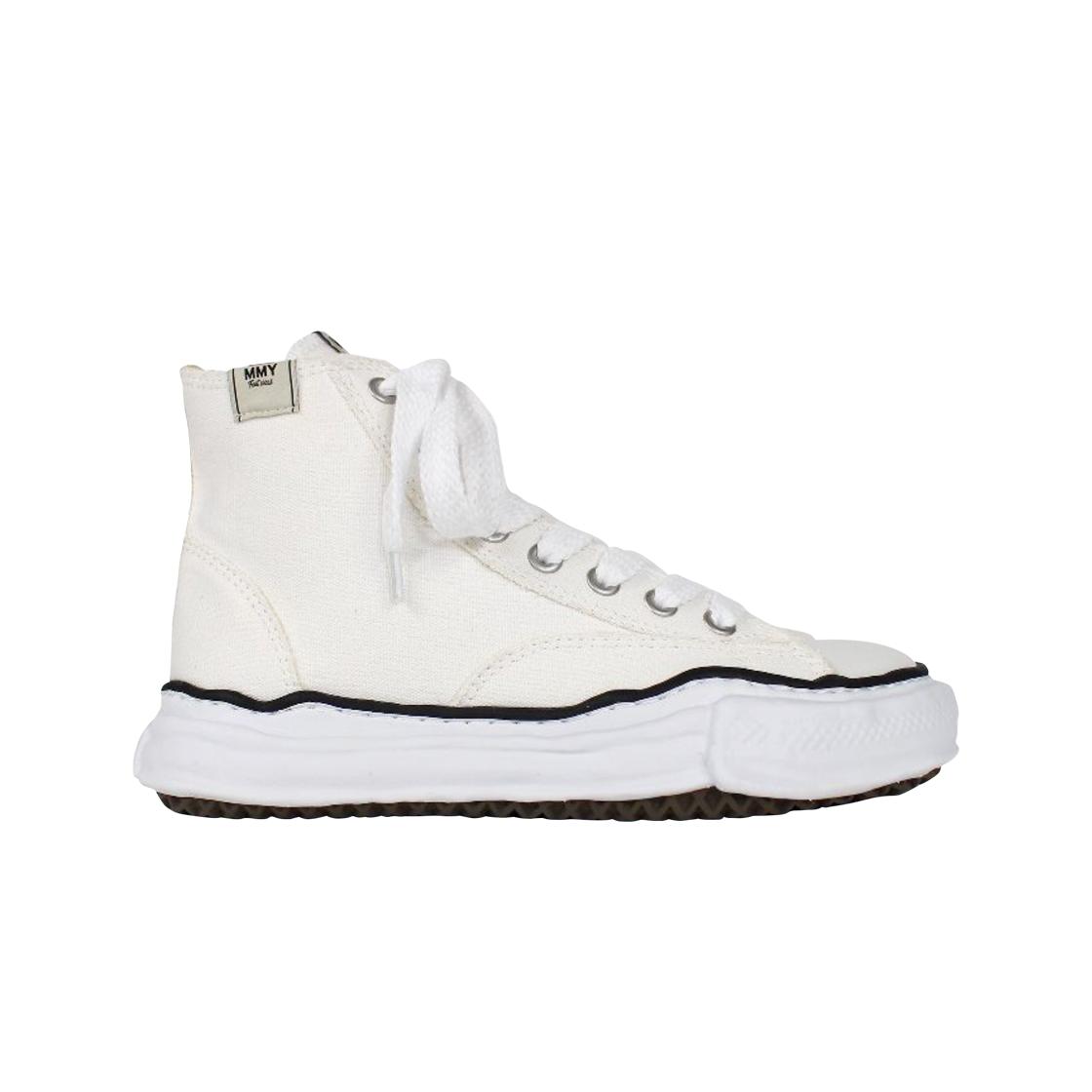 메종 미하라 야스히로 피터슨 OG 솔 캔버스 하이탑 스니커즈 화이트(Maison Mihara Yasuhiro Peterson OG Sole Canvas High-top Sneakers White)