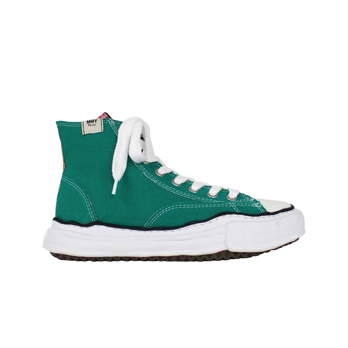 메종 미하라 야스히로 피터슨 OG 솔 캔버스 하이탑 스니커즈 멀티