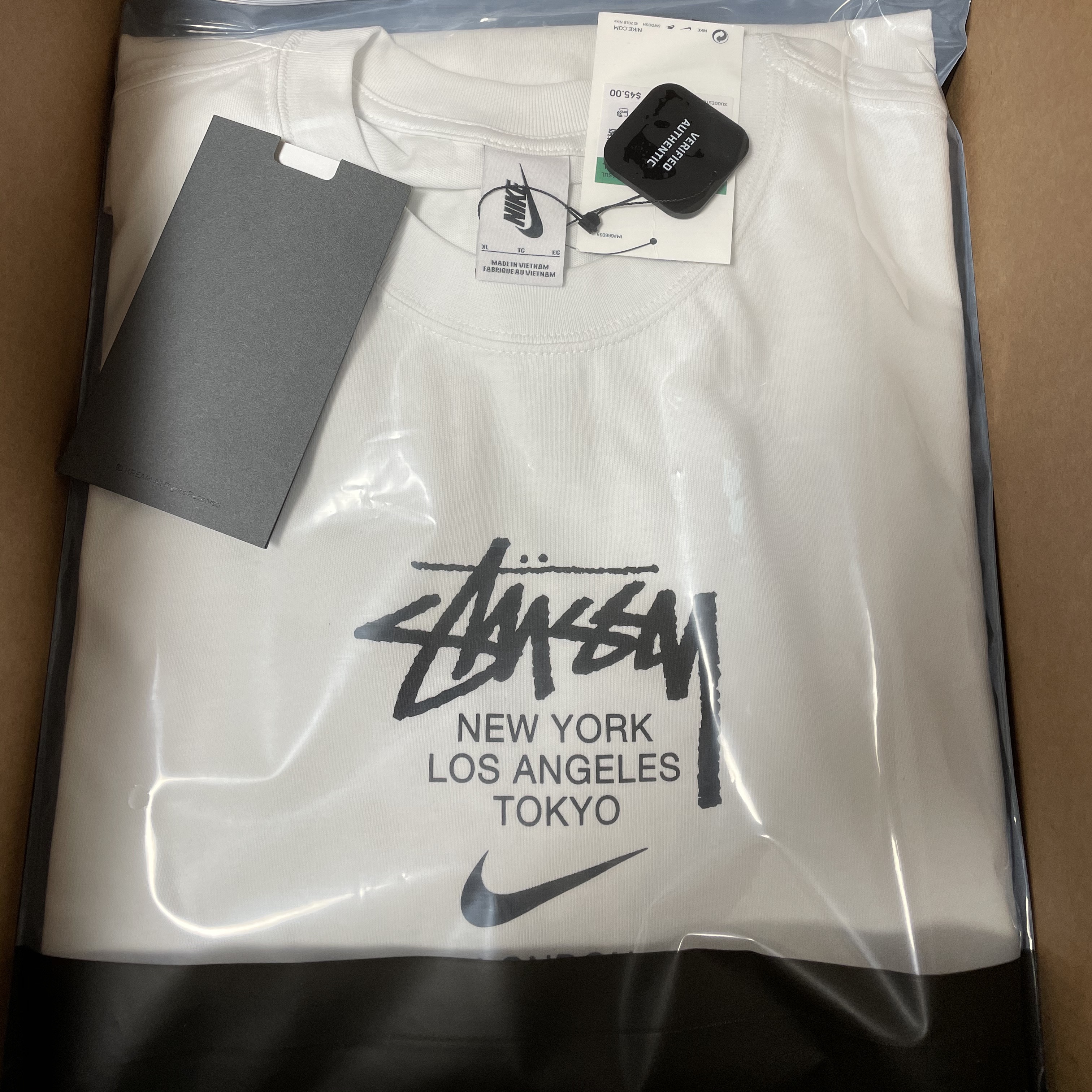 Nike x Stussy WT T-Shirt White - US/EU 착용 스타일