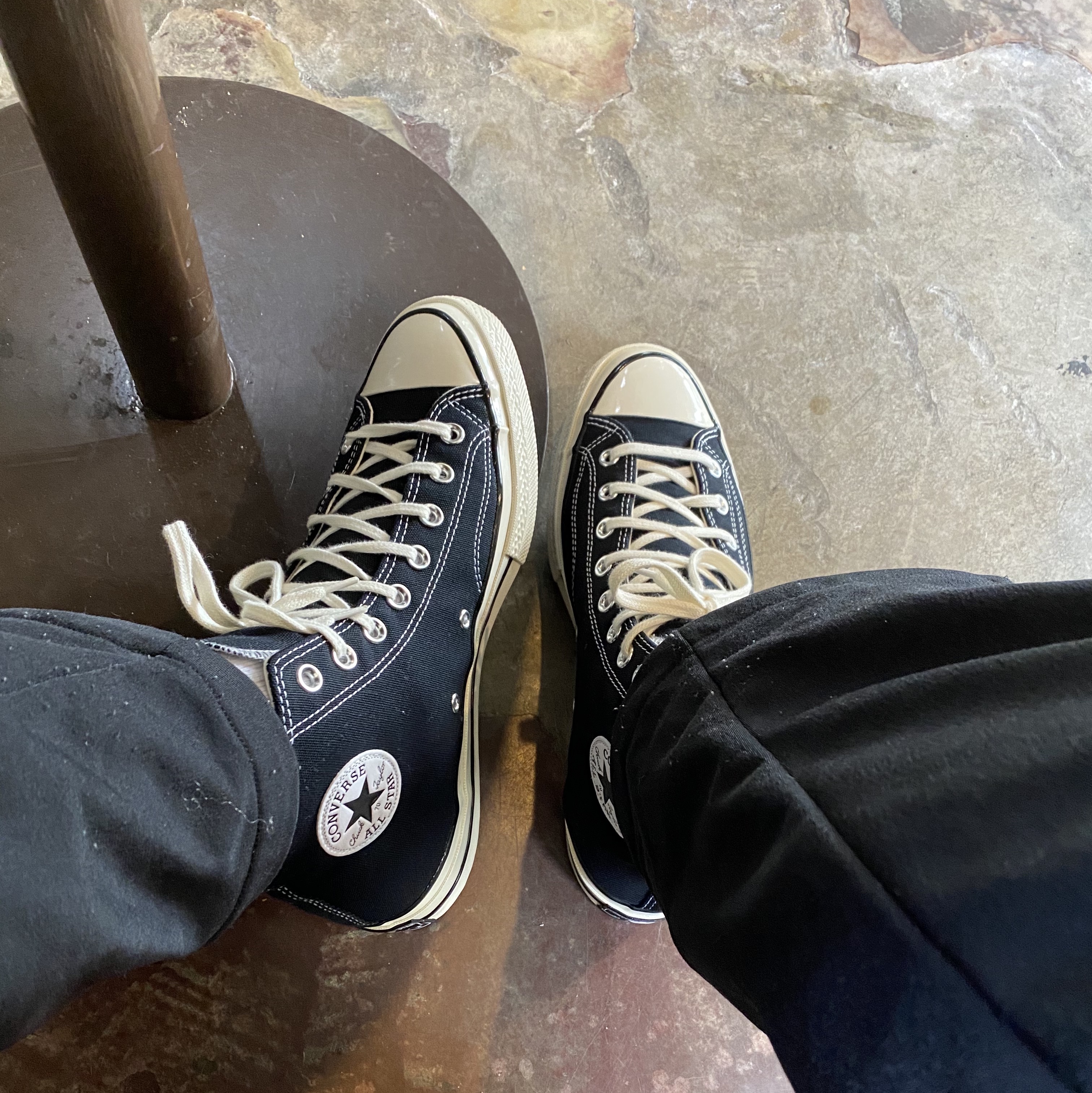 Converse Chuck 70 Hi Black 착용 스타일