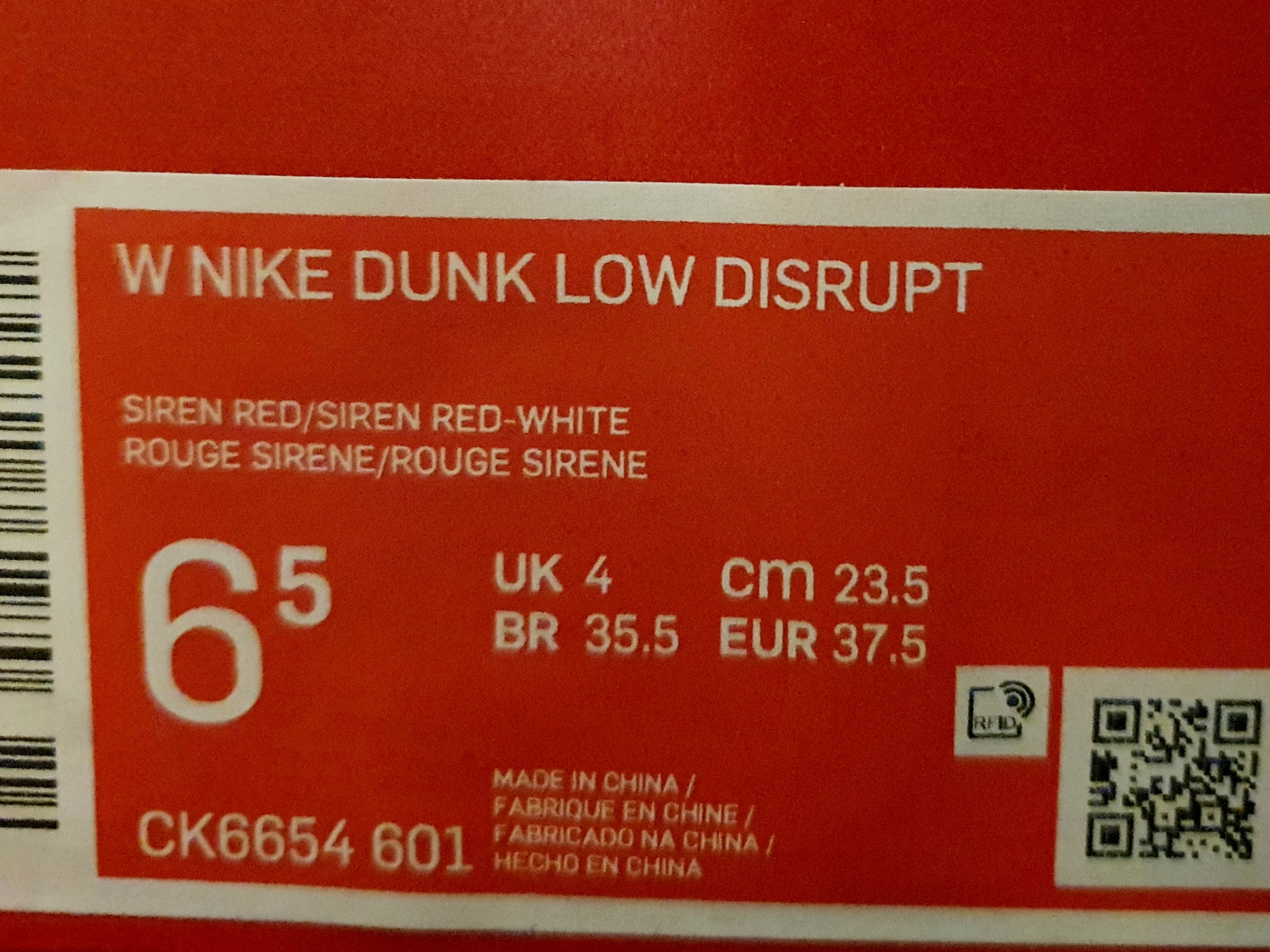(W) Nike Dunk Low Disrupt Siren Red 착용 스타일 - 3