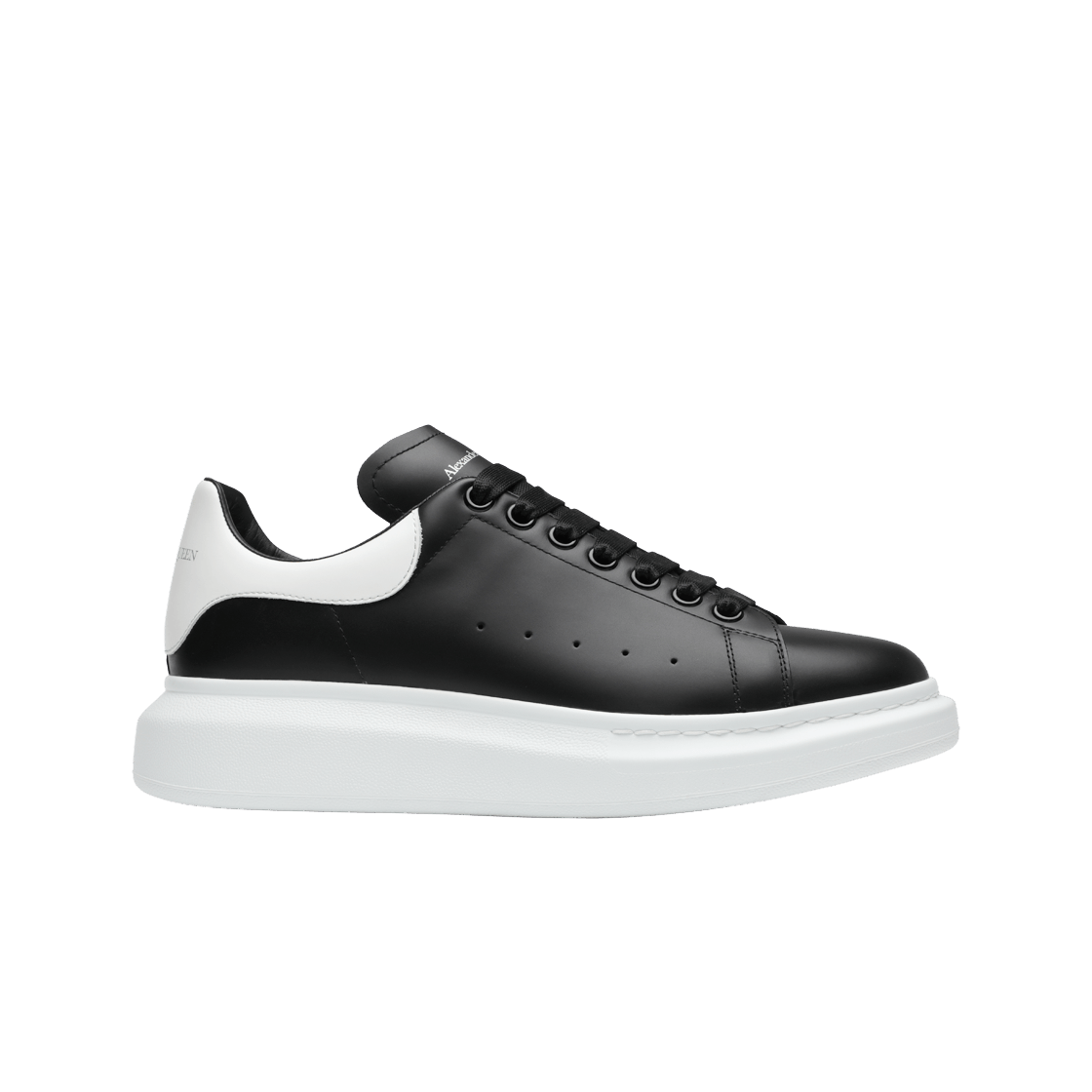 (W) 알렉산더 맥퀸 오버사이즈드 스니커즈 블랙 화이트((W) Alexander McQueen Oversized Sneakers Black White)