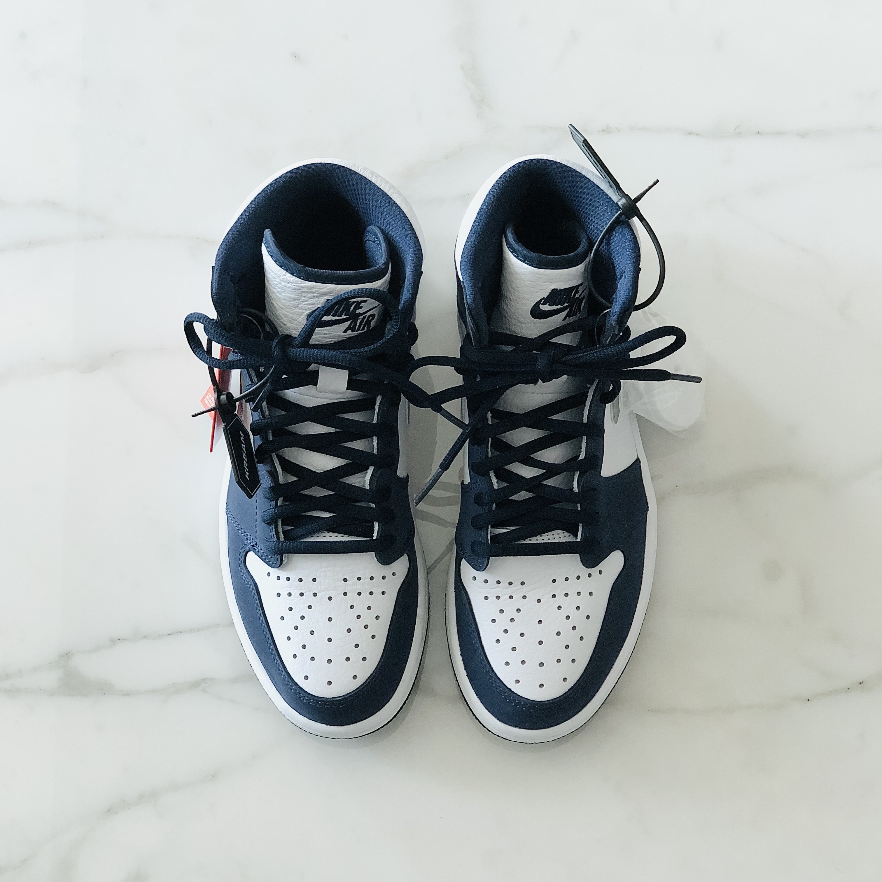 Jordan 1 Retro High OG CO.JP Midnight Navy 착용 스타일 - 1