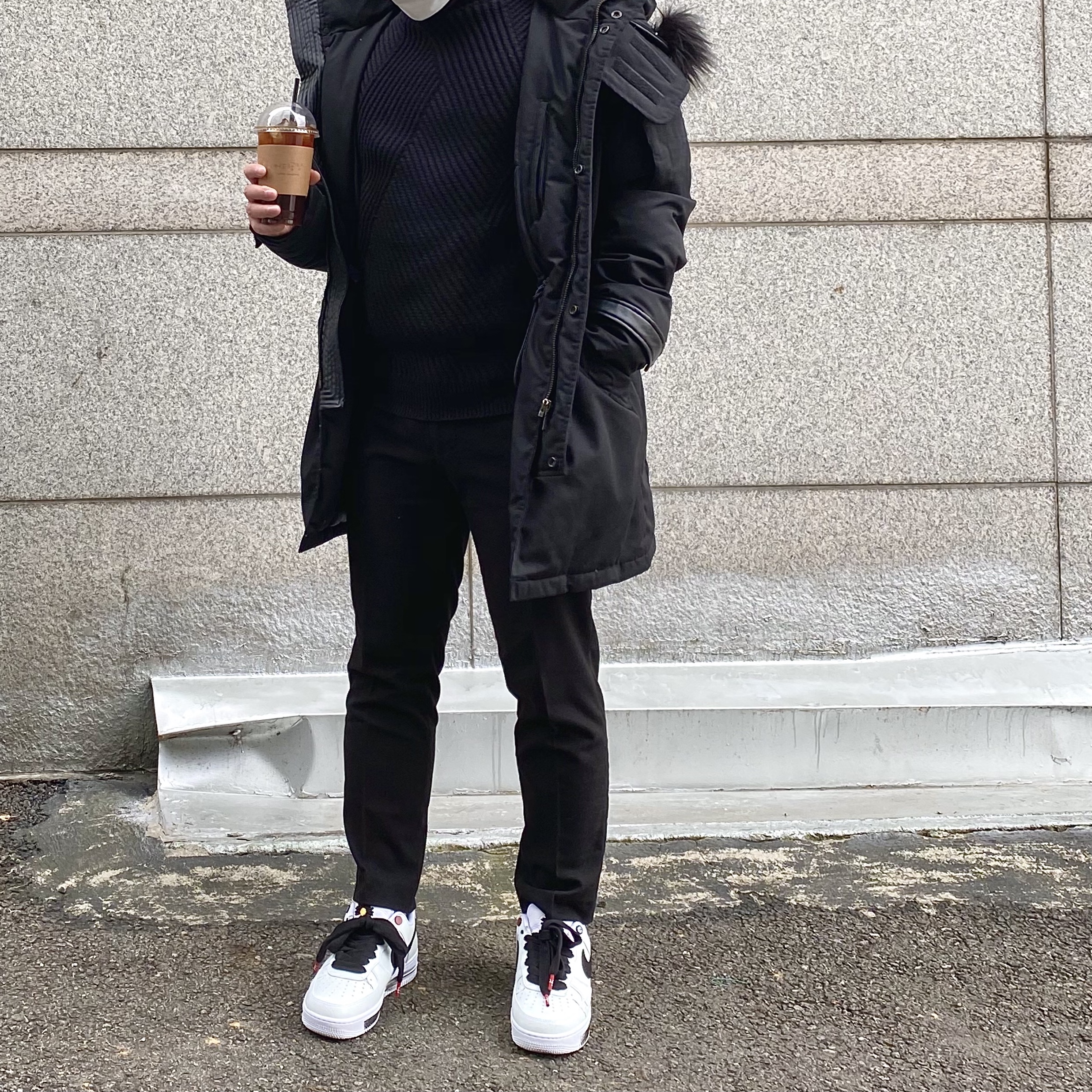Nike x Peaceminusone Air Force 1 Low Para-Noise 2.0 착용 스타일