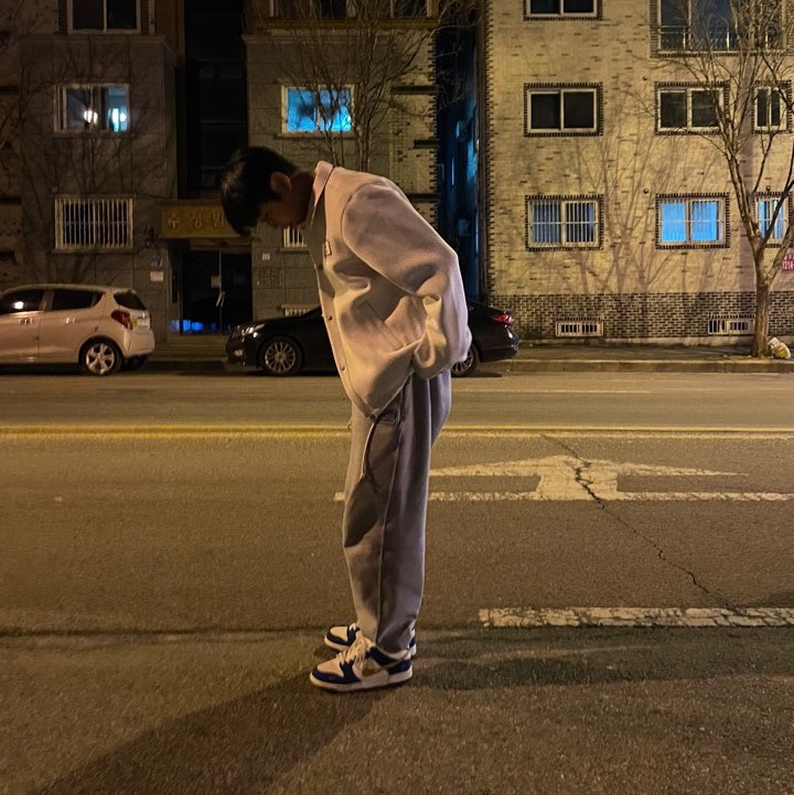 Jordan x Union Coaches Jacket Bone, Nike x Stussy NRG BR Fleece Pants Grey 착용 스타일 - 5