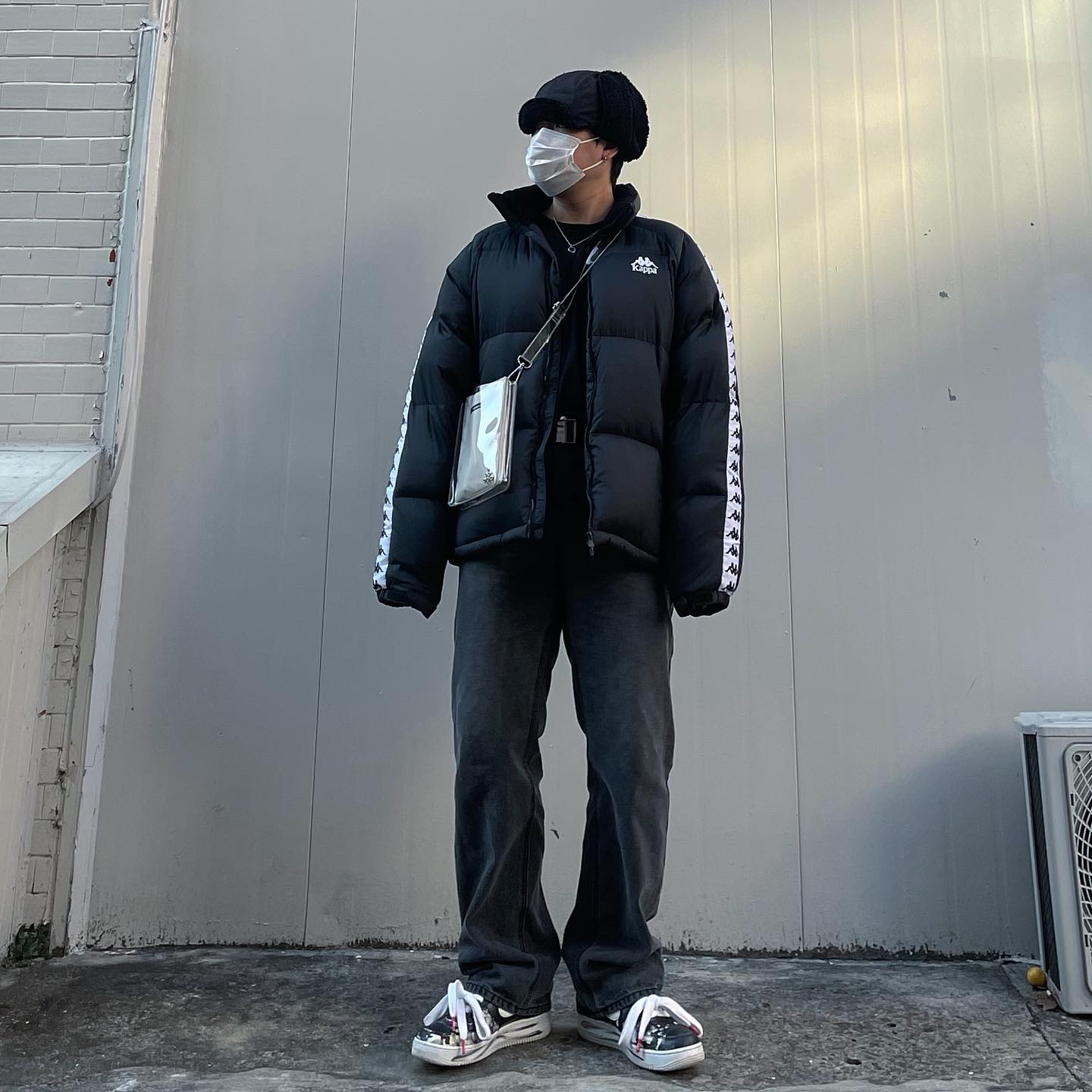 Nike x Peaceminusone Air Force 1 Low Para-Noise 착용 스타일
