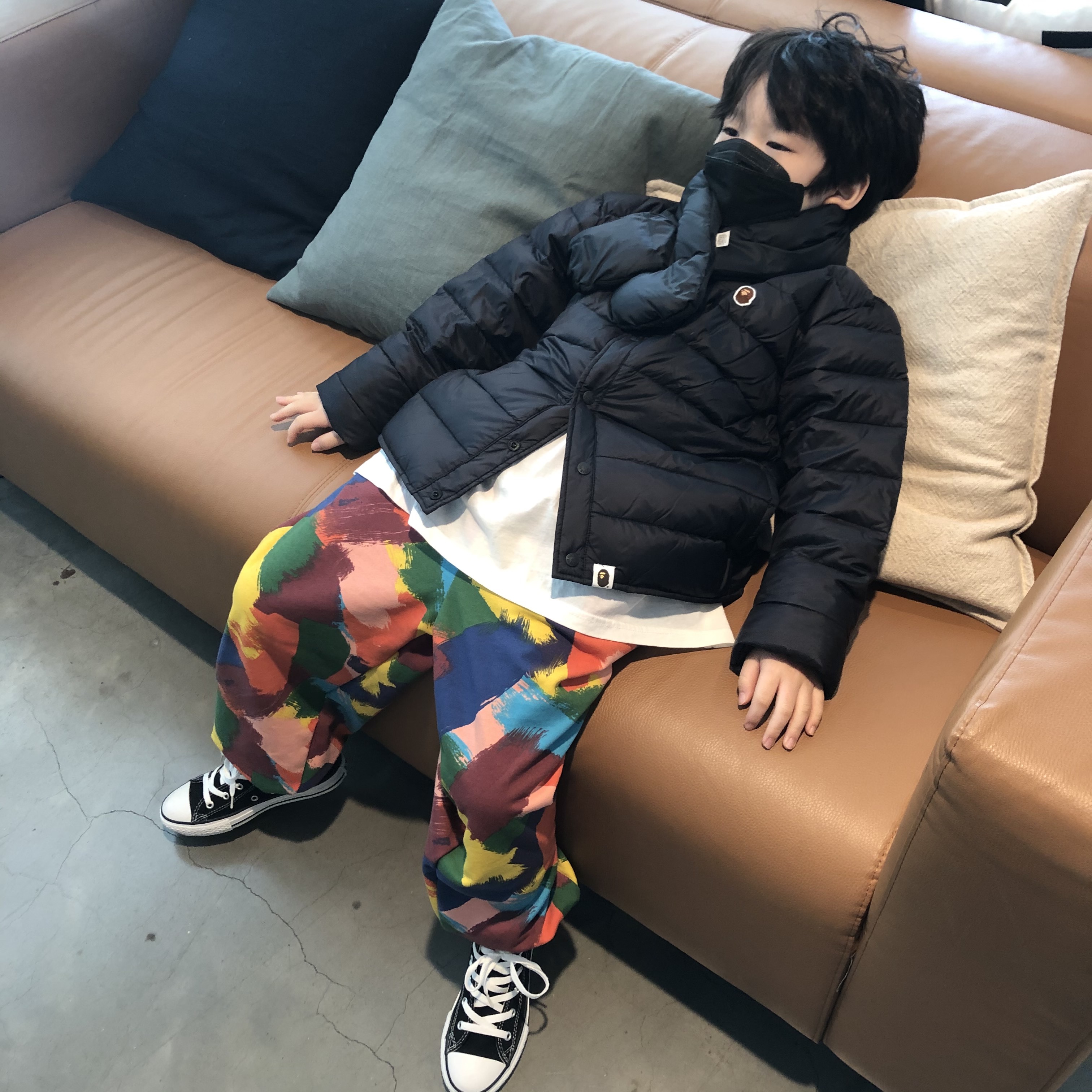 Converse Chuck 70 Hi Black 착용 스타일 - 1