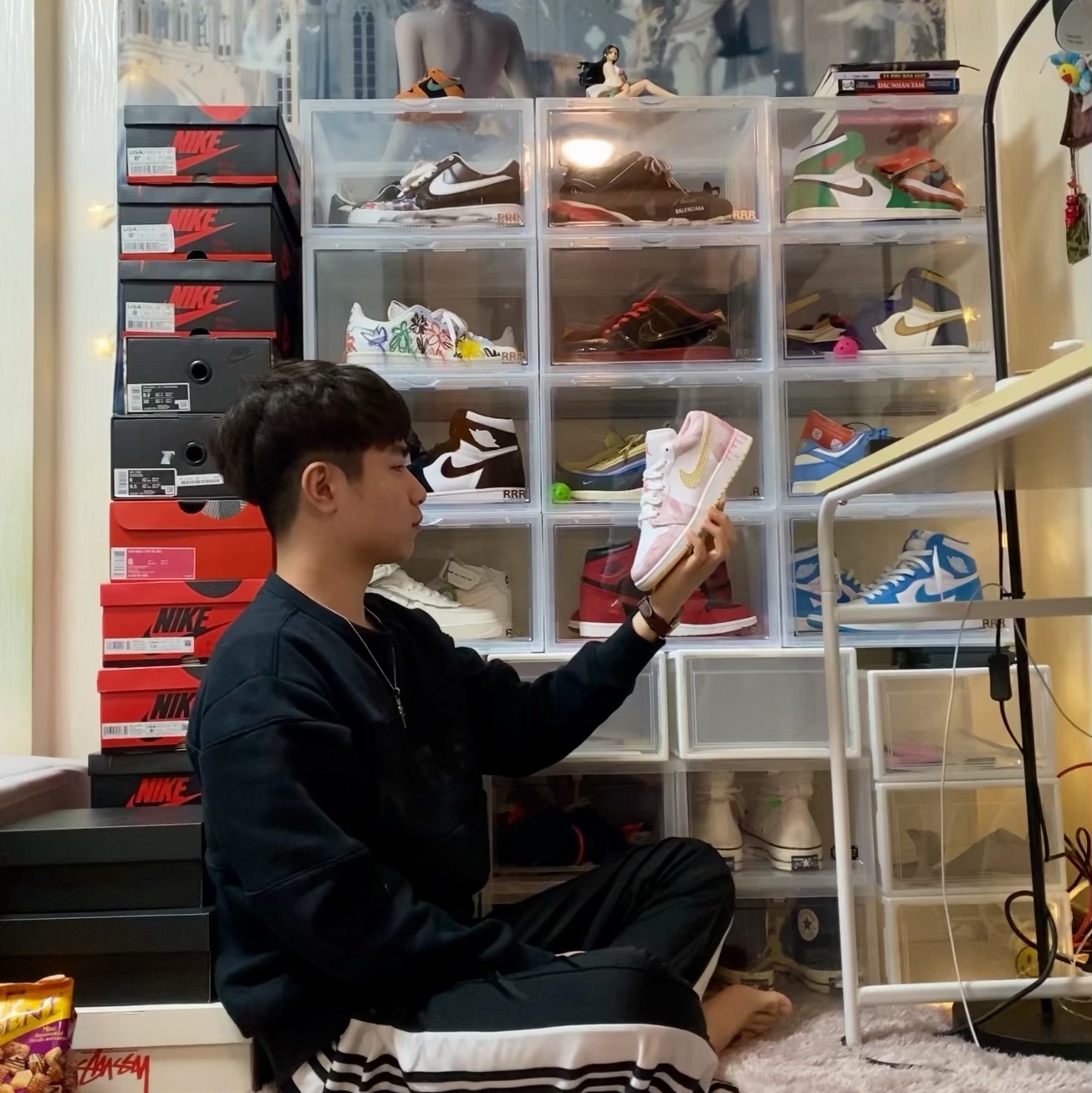 (GS) Jordan 1 Low SE Pale Vanilla 착용 스타일