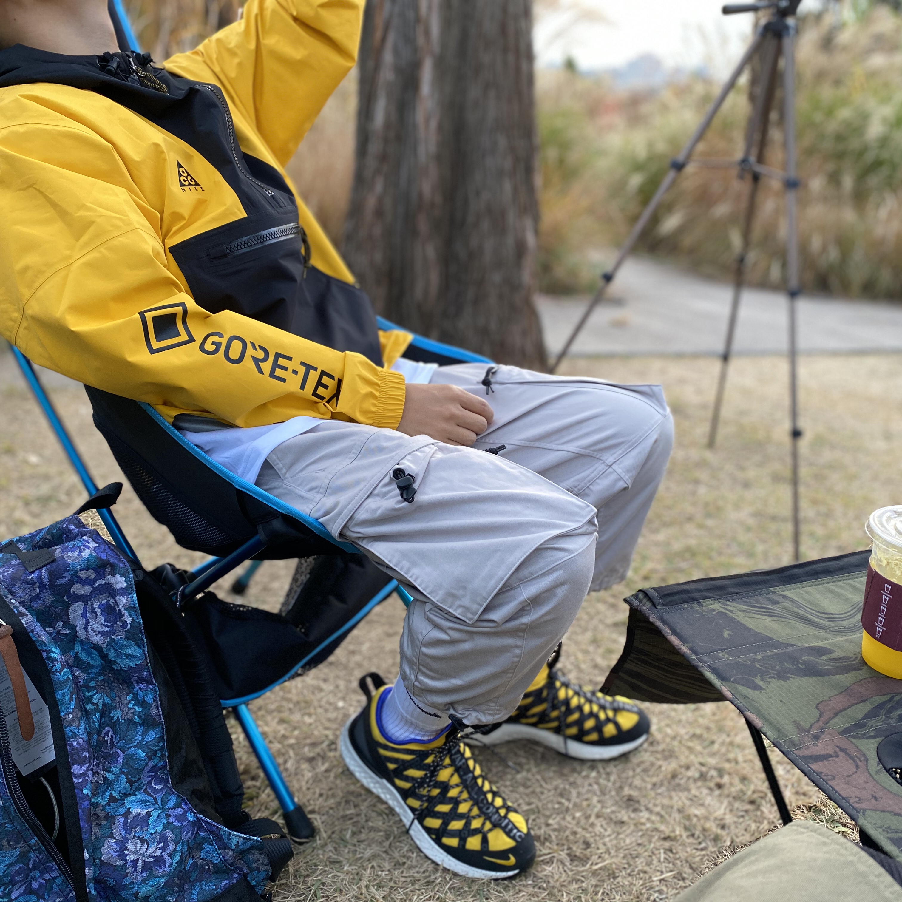 Nike ACG React Terra Gobe Amarillo 착용 스타일