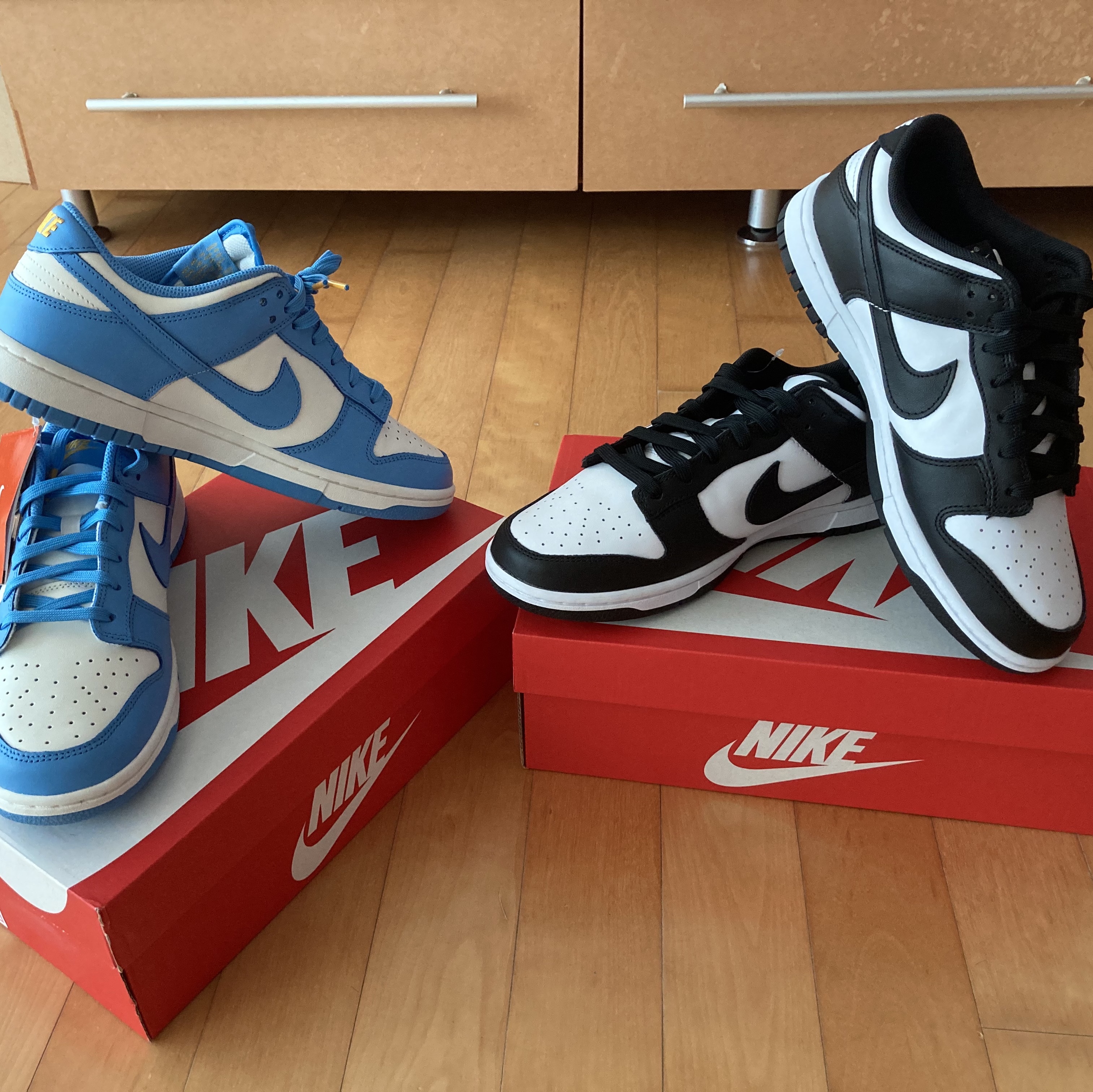 (W) Nike Dunk Low Coast, Nike Dunk Low Retro Black 착용 스타일