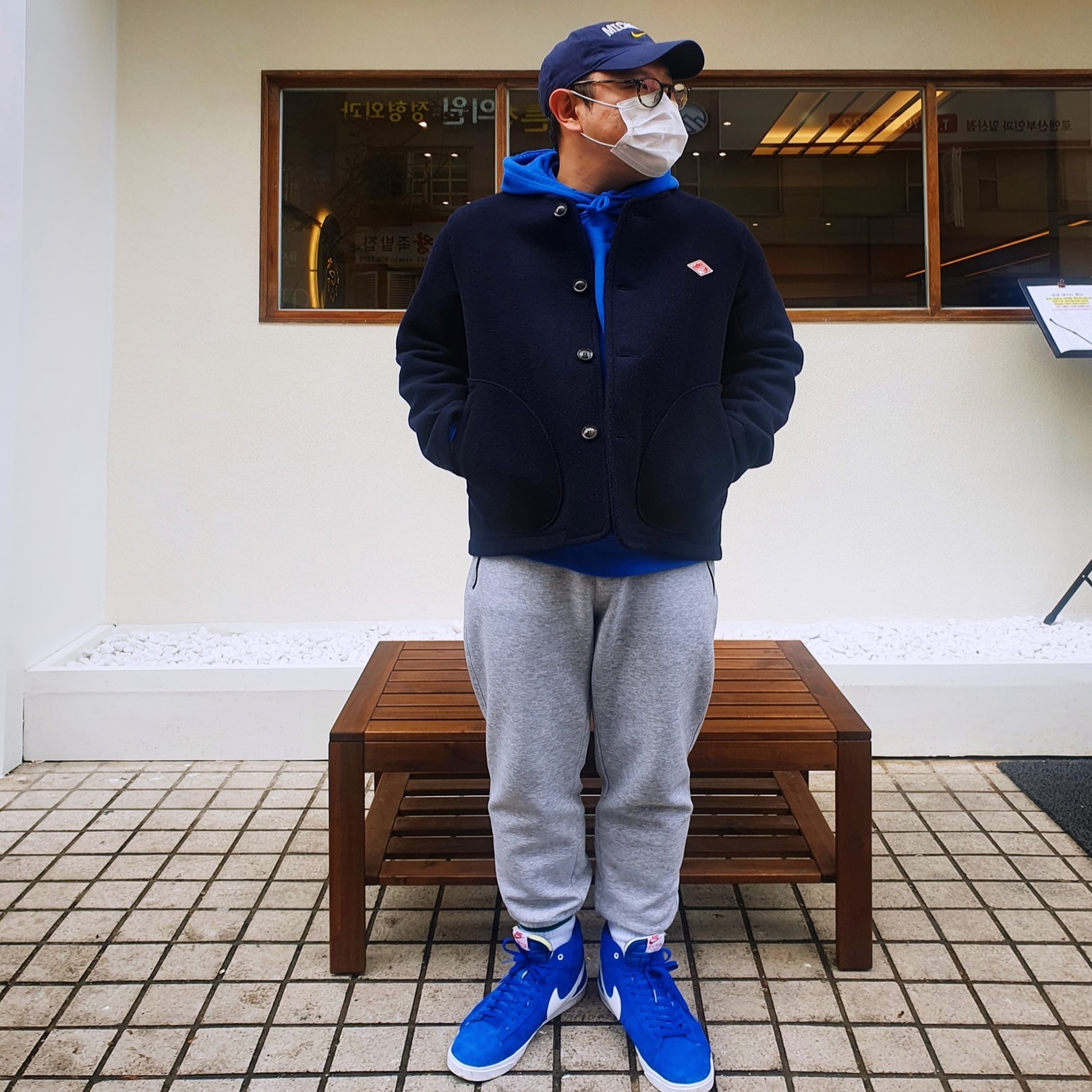 Nike x Stranger Things Blazer Mid Independence Day Pack Blue, Palace JCDC2 Hood Blue - 20SS 착용 스타일