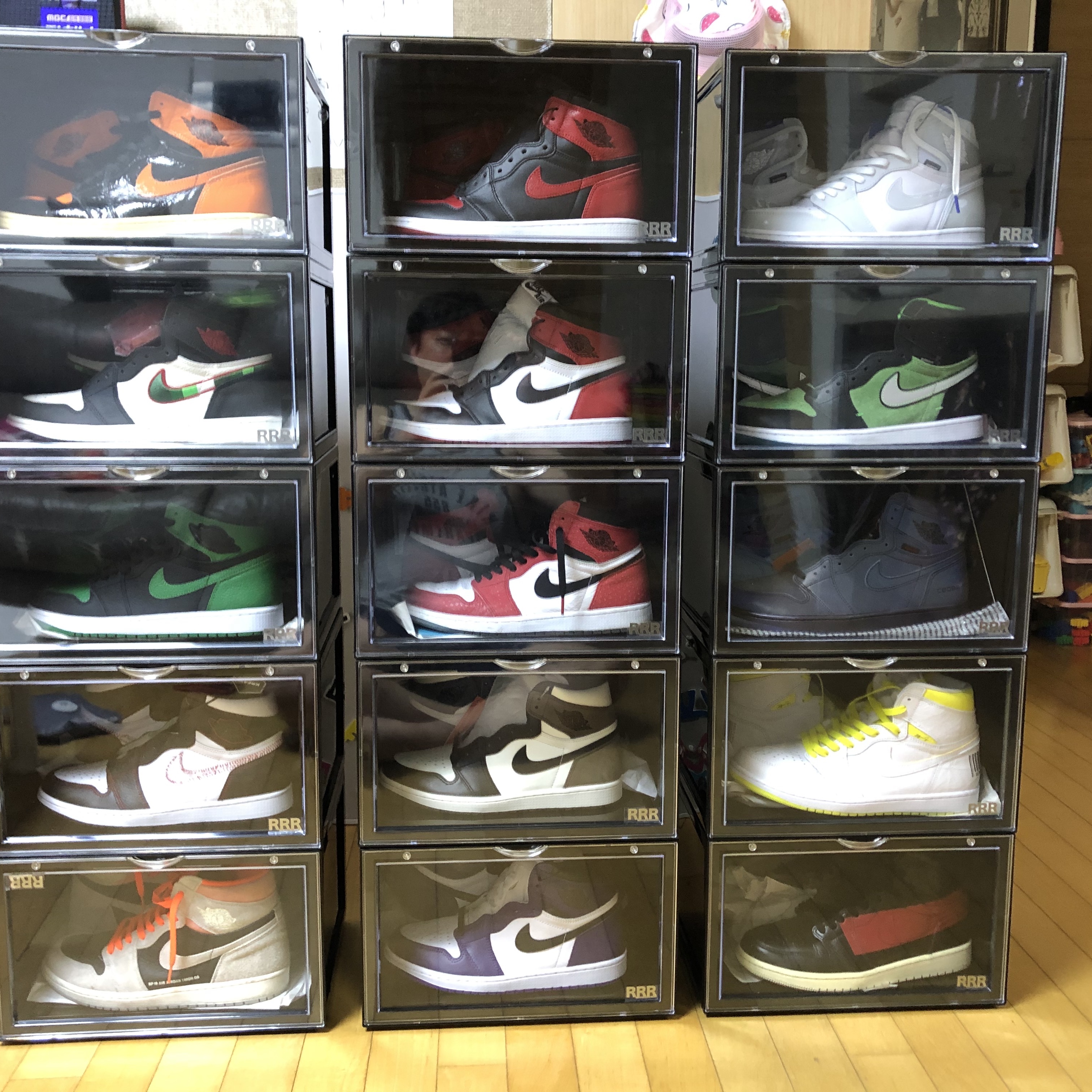 Jordan 1 Retro High OG Bred Banned 2016, Jordan 1 Retro High OG Black Toe 2016 착용 스타일 - 2