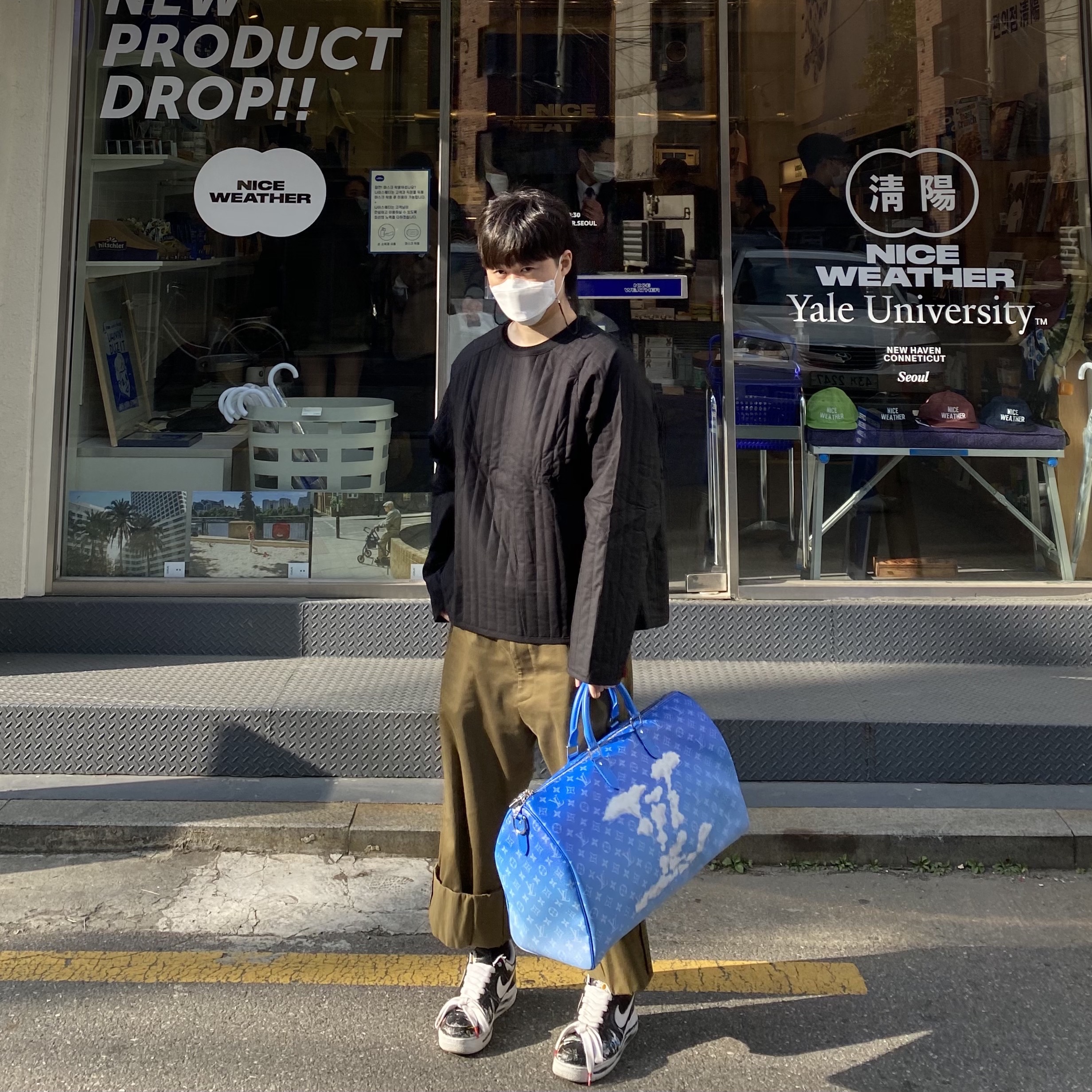 Nike x Peaceminusone Air Force 1 Low Para-Noise 착용 스타일