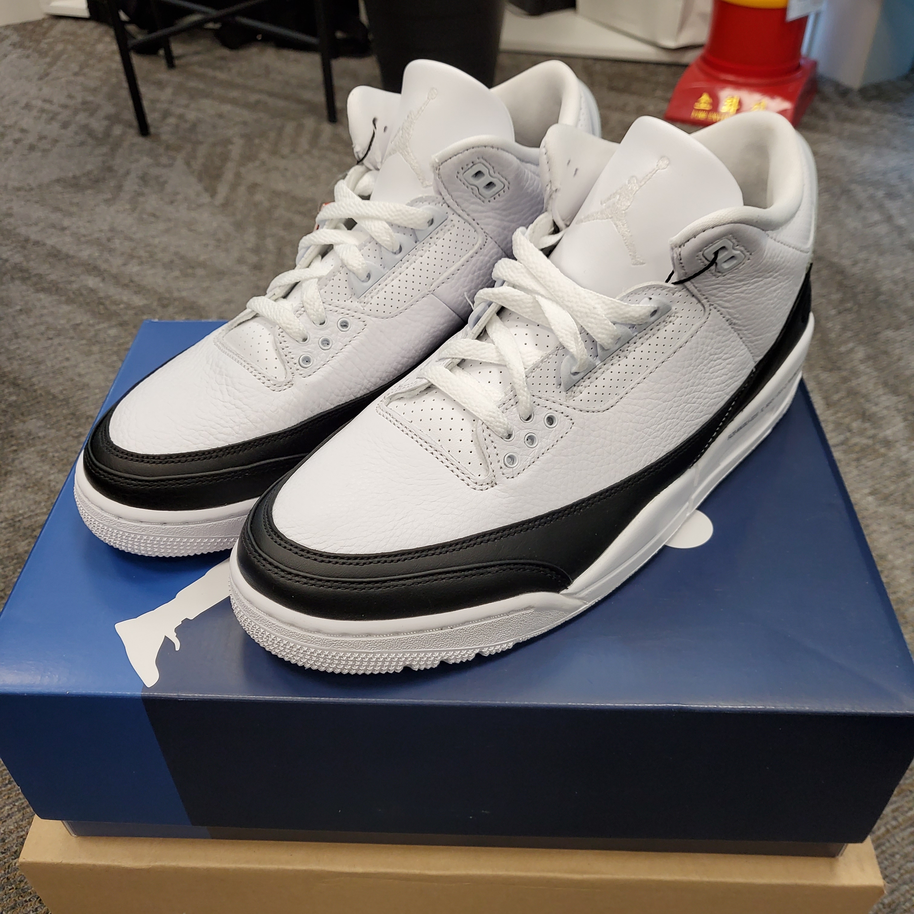 Jordan 3 x Fragment Retro SP White Black 착용 스타일