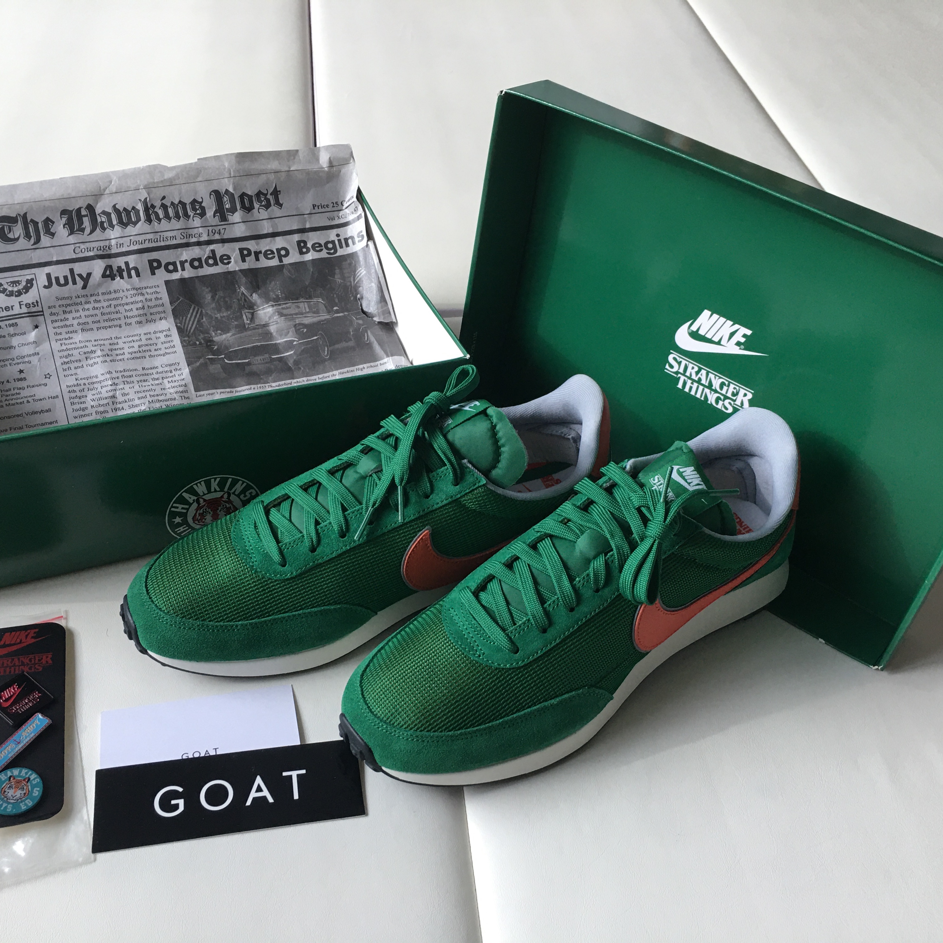 Nike x Stranger Things Tailwind 79 Hawkins High School 착용 스타일 - 3