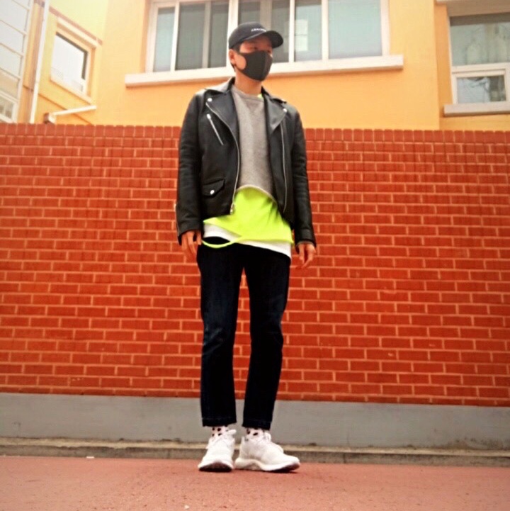 Y-3 Pureboost Triple White 착용 스타일