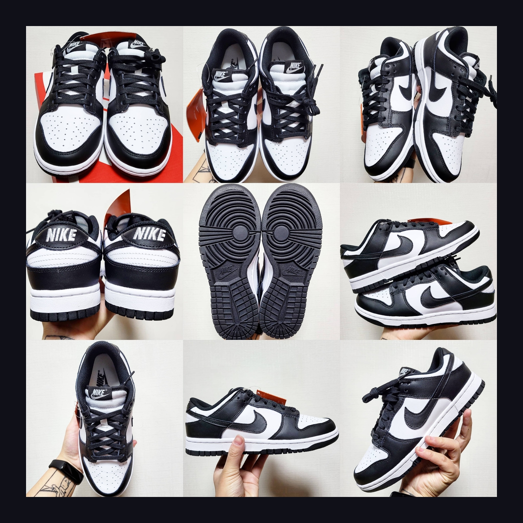 (W) Nike Dunk Low Black, Nike Dunk Low Retro Black 착용 스타일
