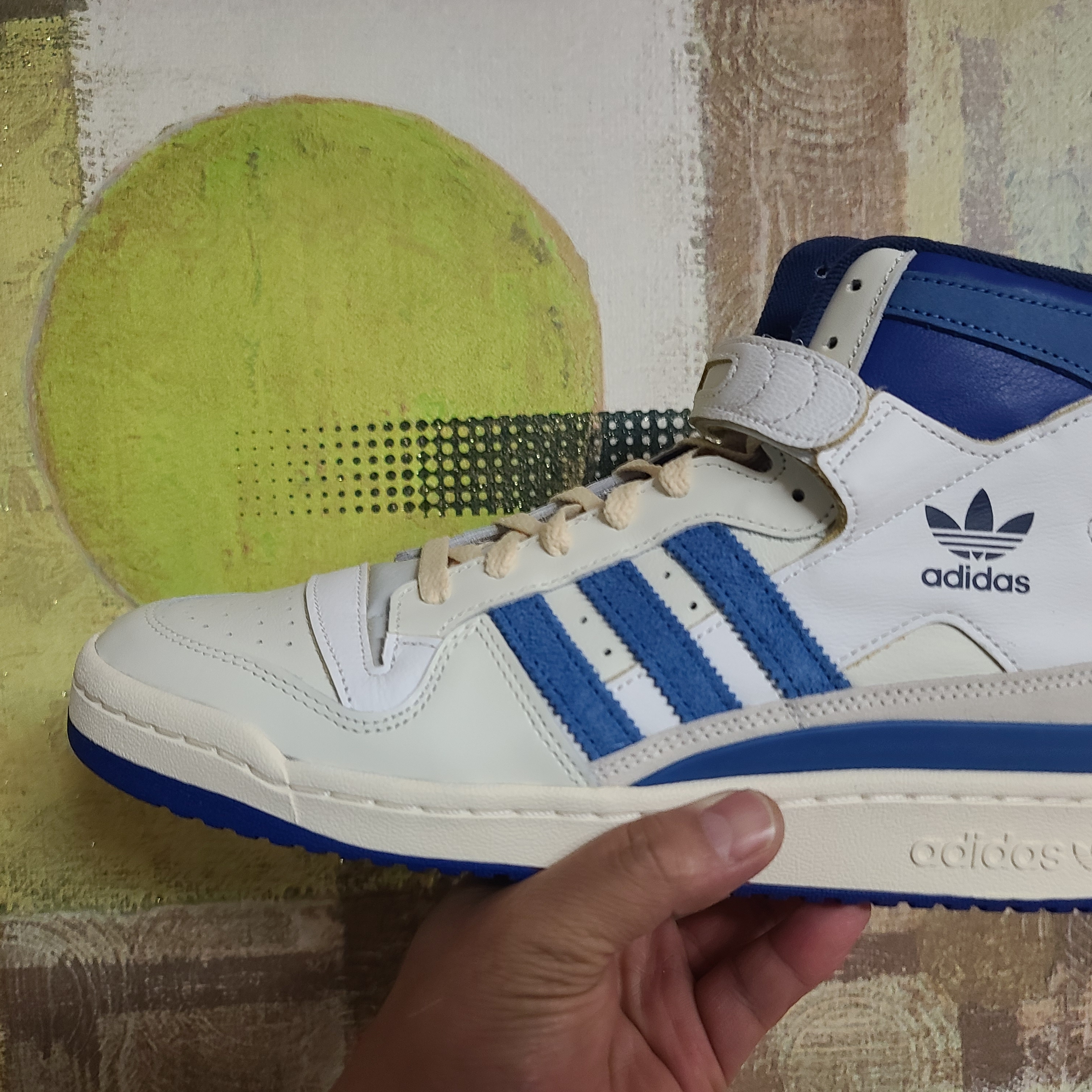 Adidas OG Forum 84 High Blue Thread 착용 스타일 - 1