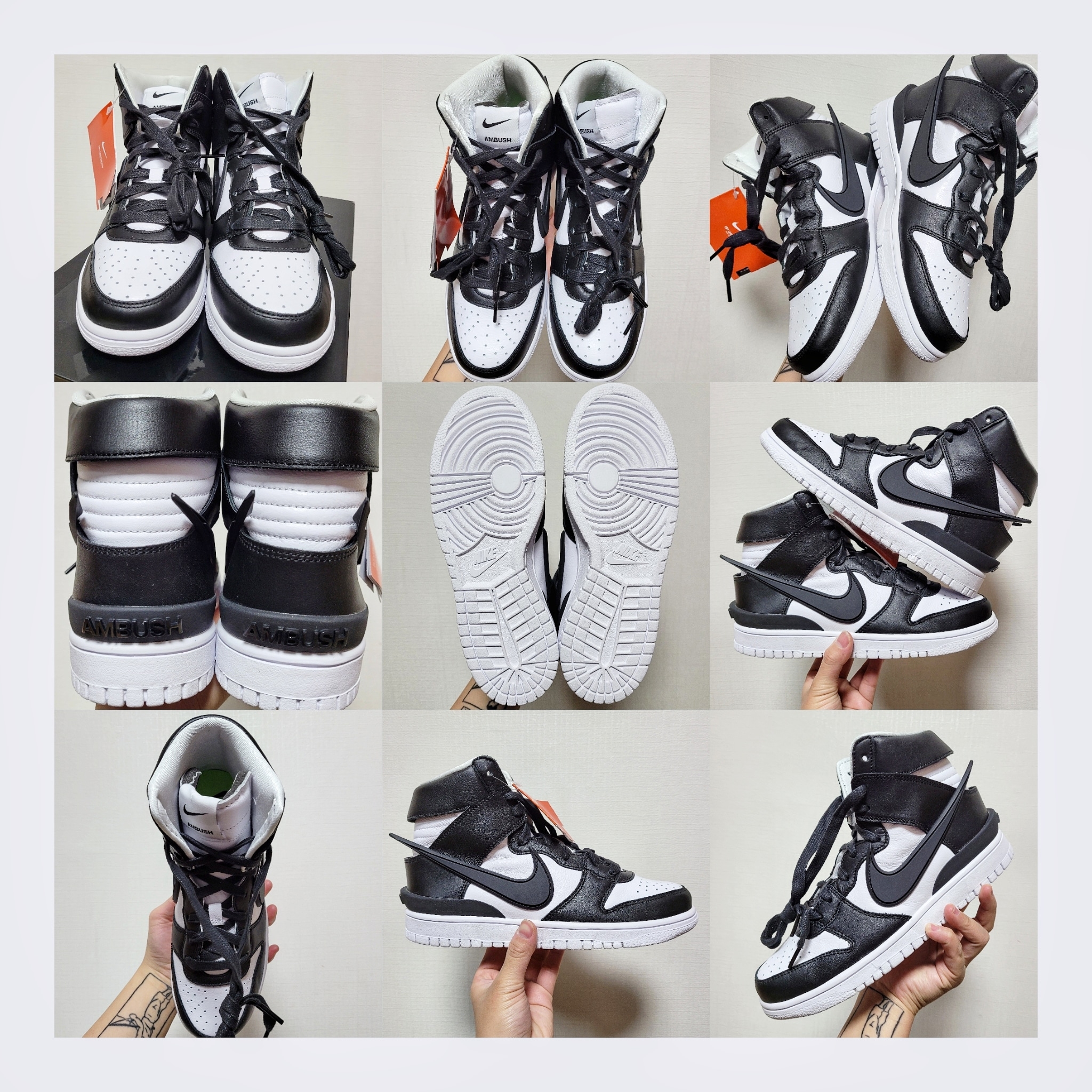 Nike x Ambush Dunk High Black 착용 스타일