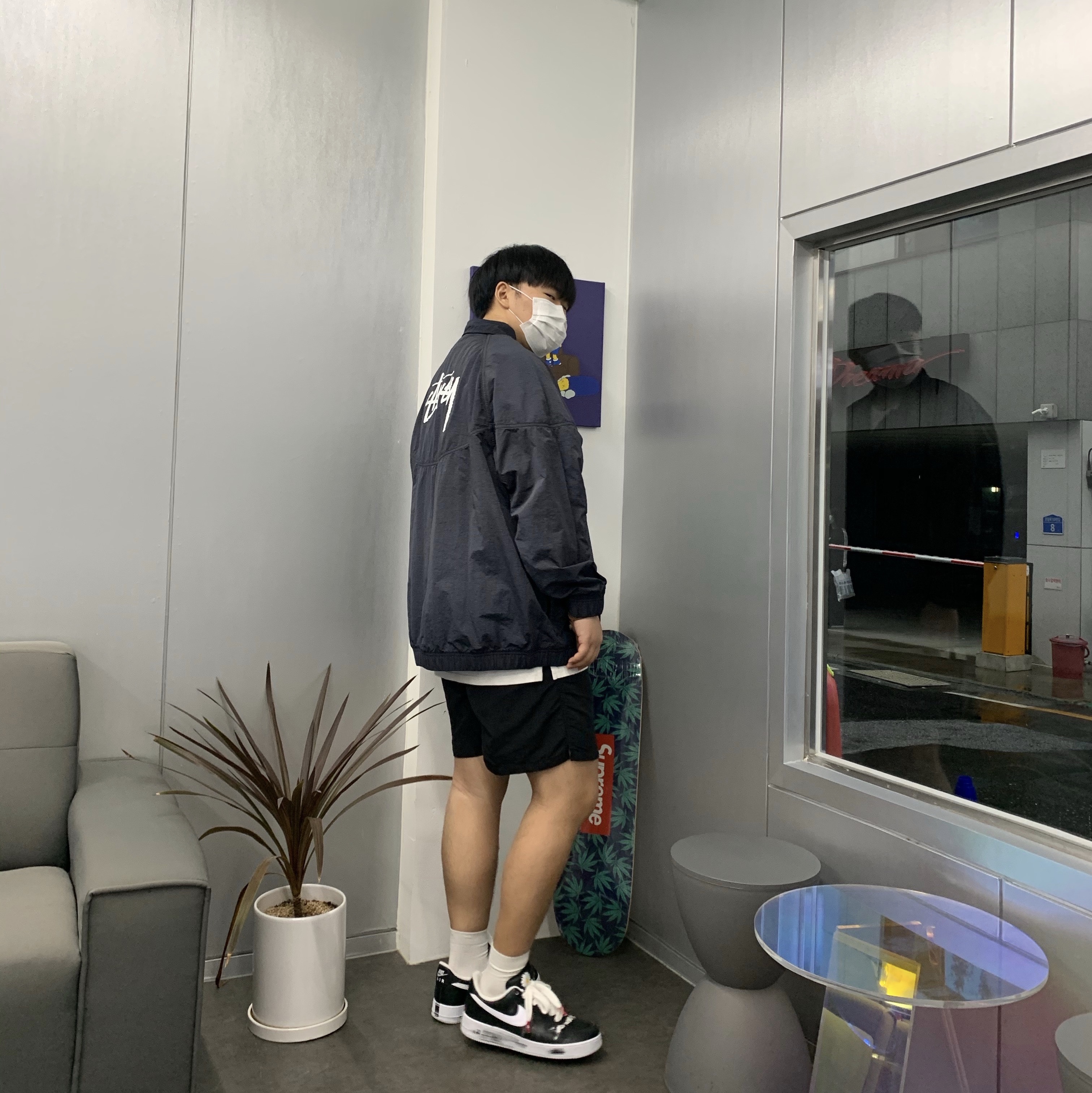 Nike x Peaceminusone Air Force 1 Low Para-Noise 착용 스타일