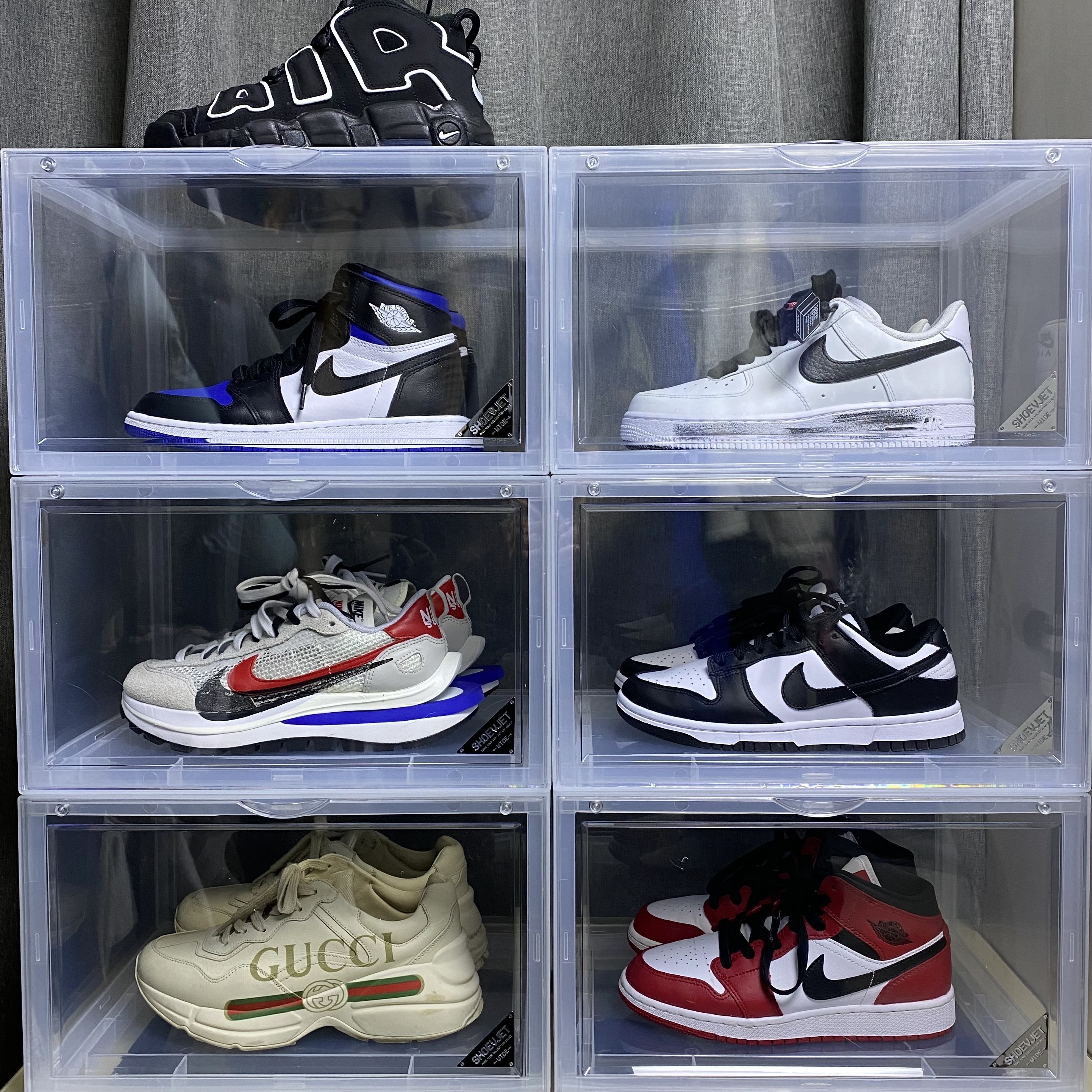 Jordan 1 Retro High OG Royal Toe, Nike x Peaceminusone Air Force 1 Low Para-Noise 2.0 착용 스타일