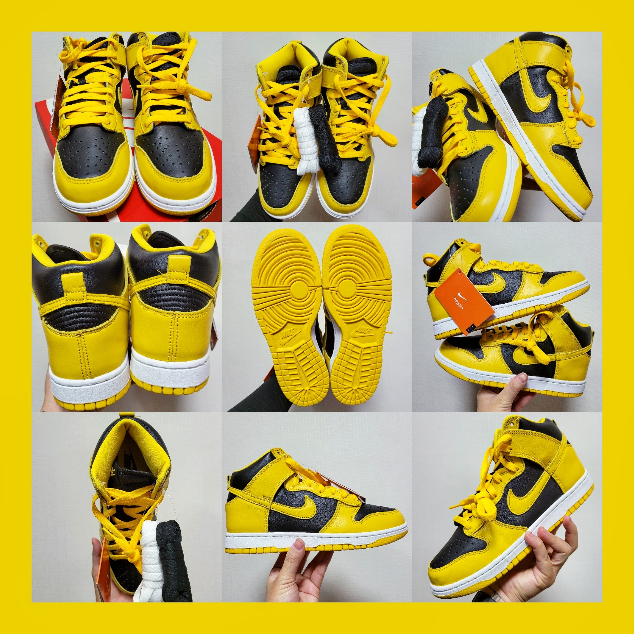 Nike Dunk High SP Varsity Maize 착용 스타일