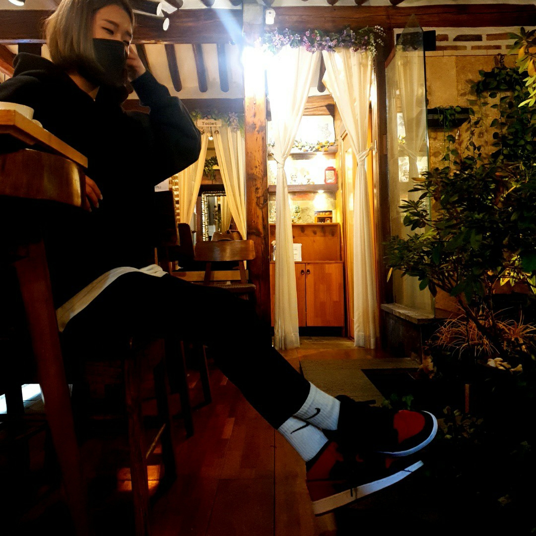 (GS) Jordan 1 Mid Bred Banned 2020 착용 스타일 - 3