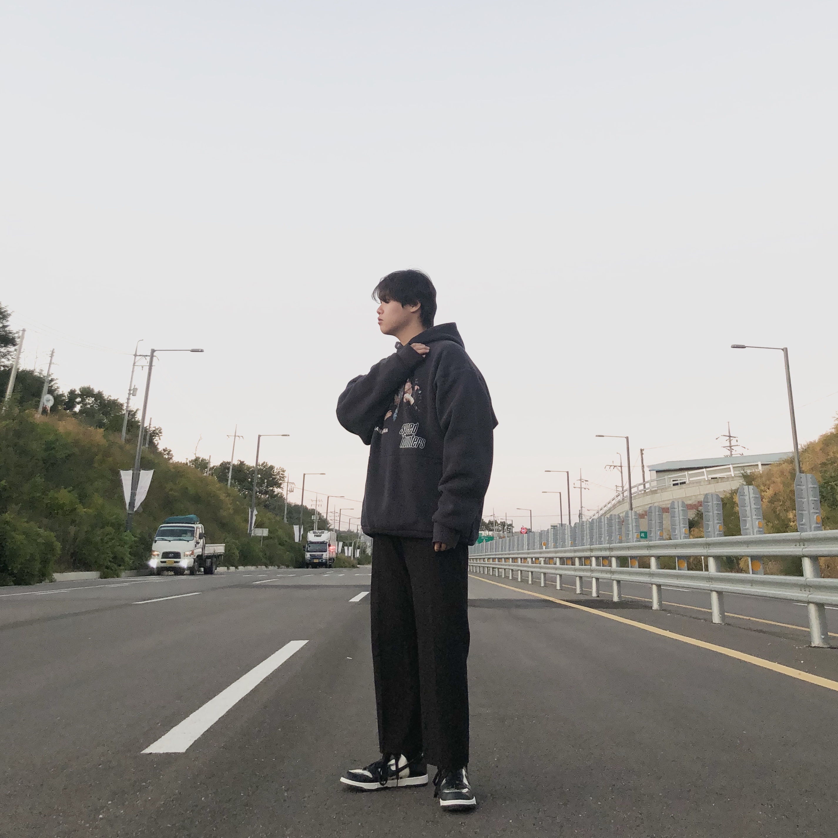 Nike x Comme des Garcons Homme Plus Dunk High Clear 착용 스타일