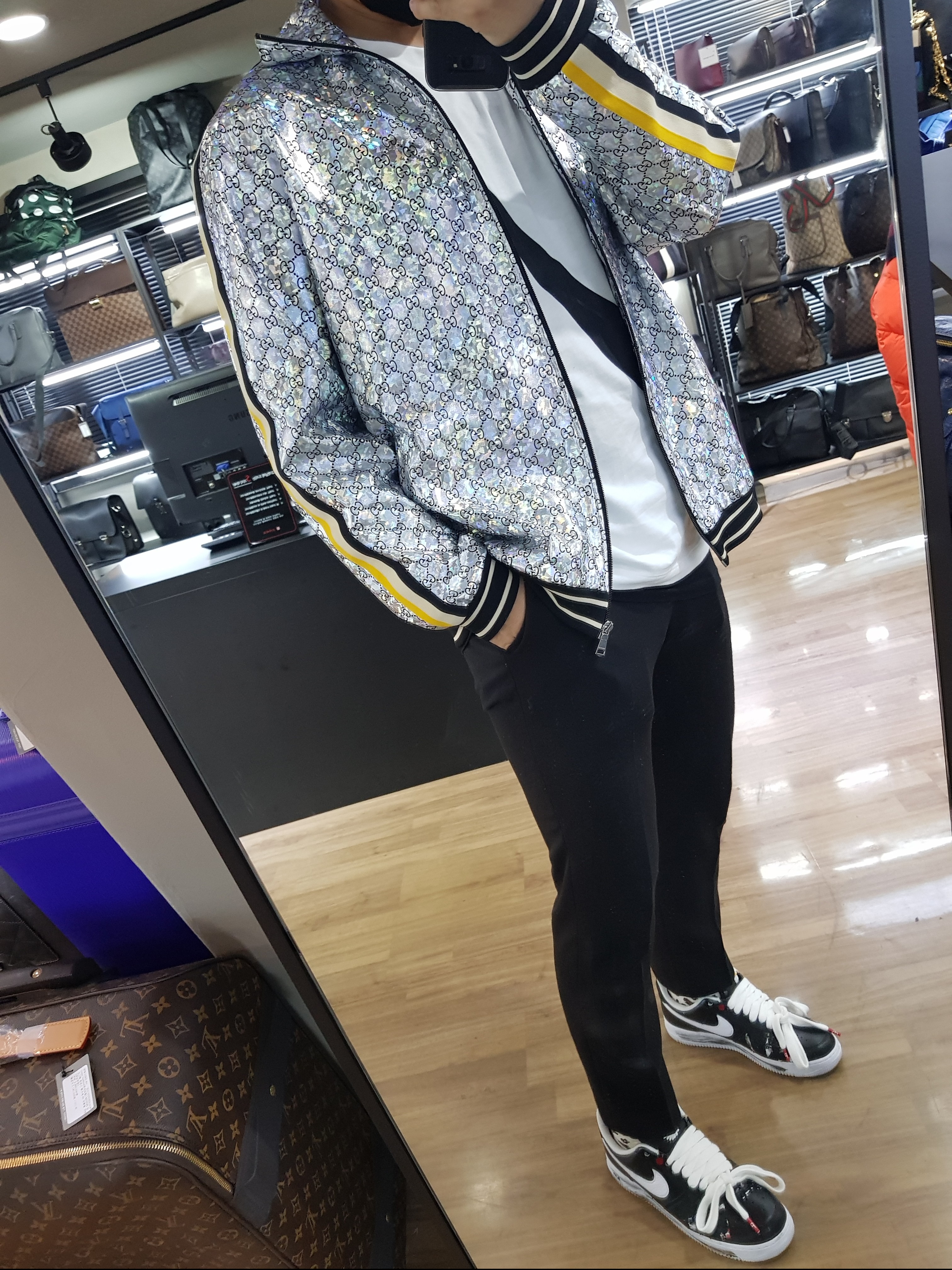 Nike x Peaceminusone Air Force 1 Low Para-Noise 착용 스타일 - 1