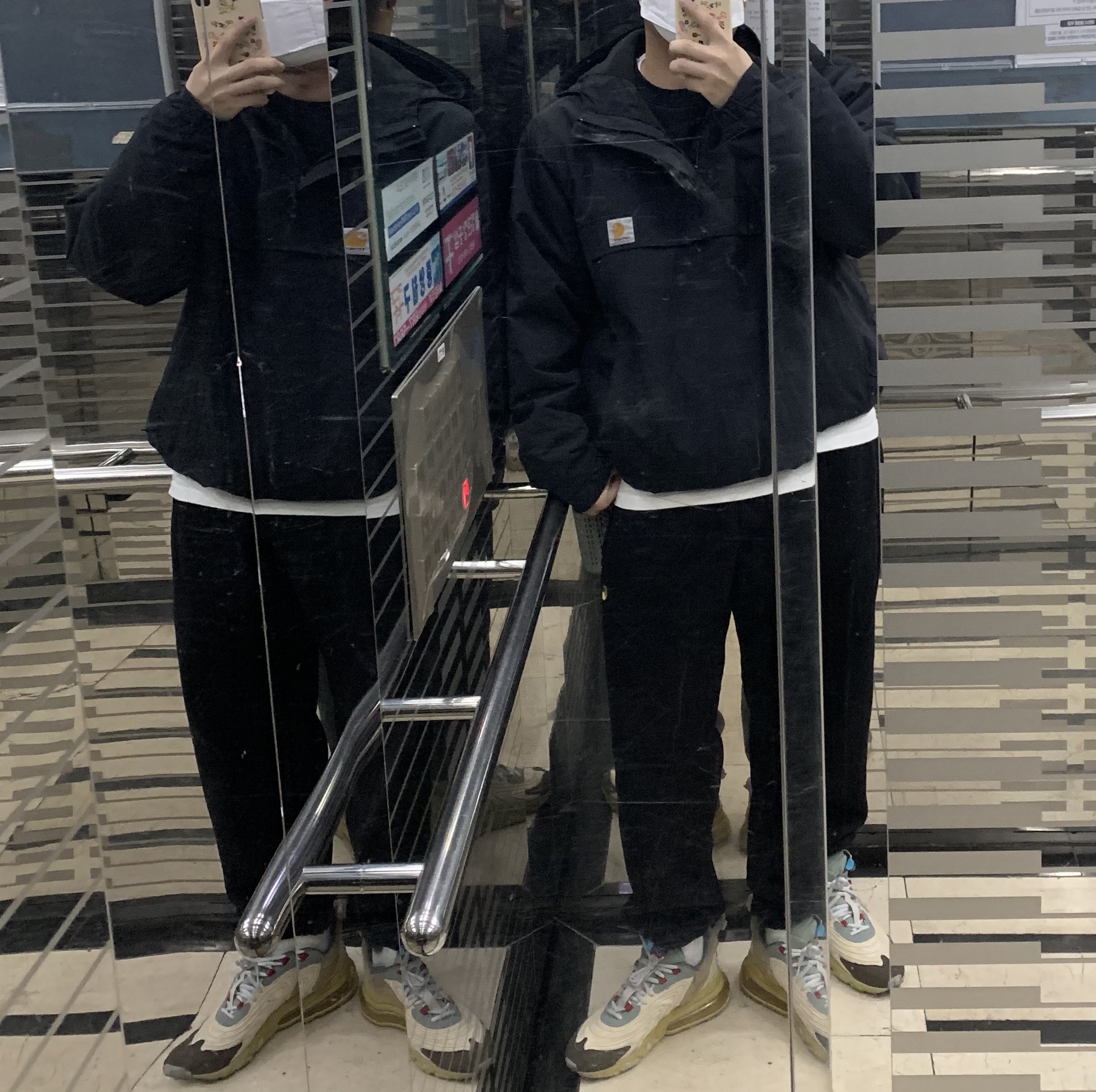 Nike x Travis Scott Air Max 270 React Cactus Trails 착용 스타일
