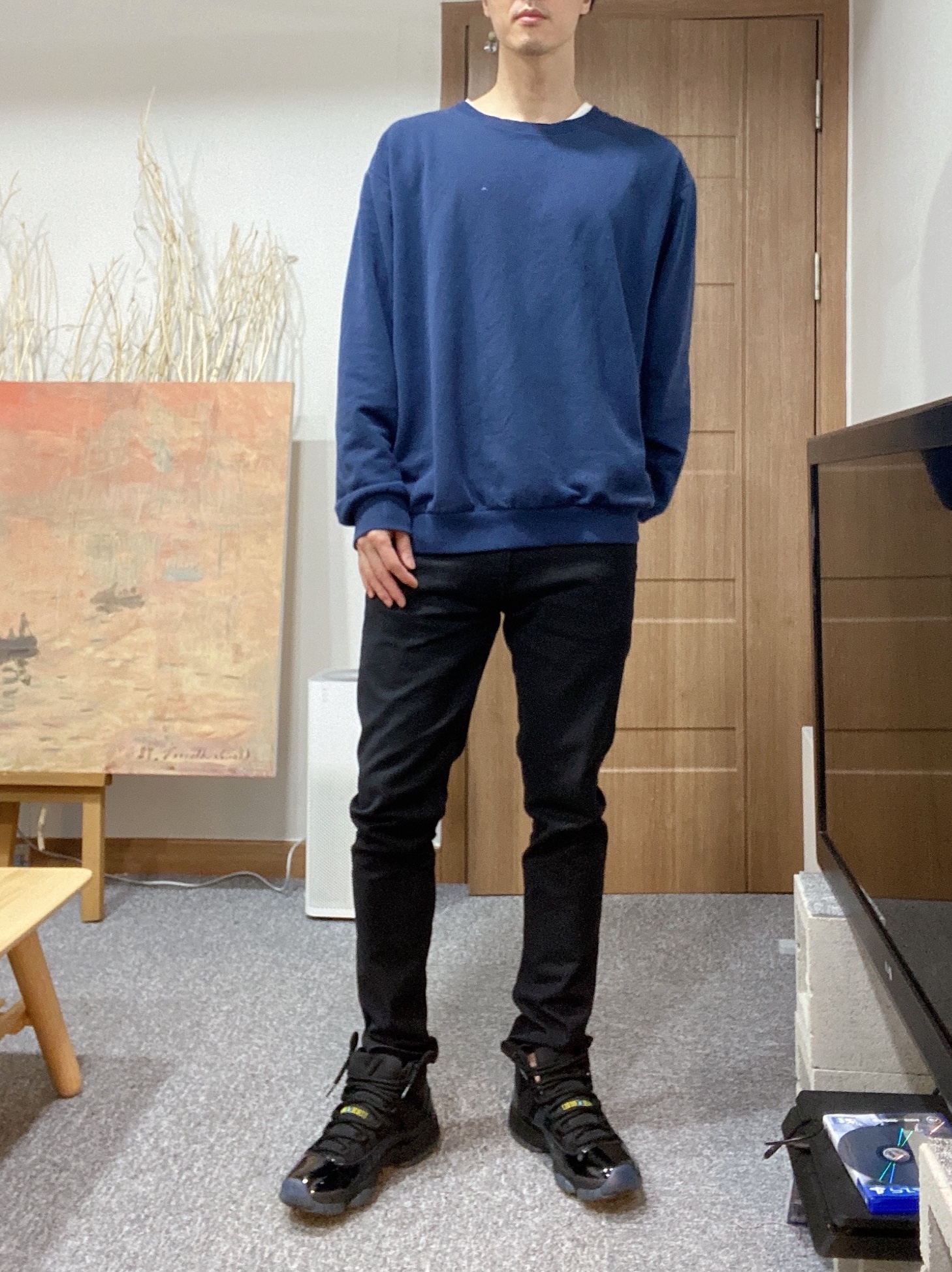 Jordan 11 Retro Gamma Blue 착용 스타일