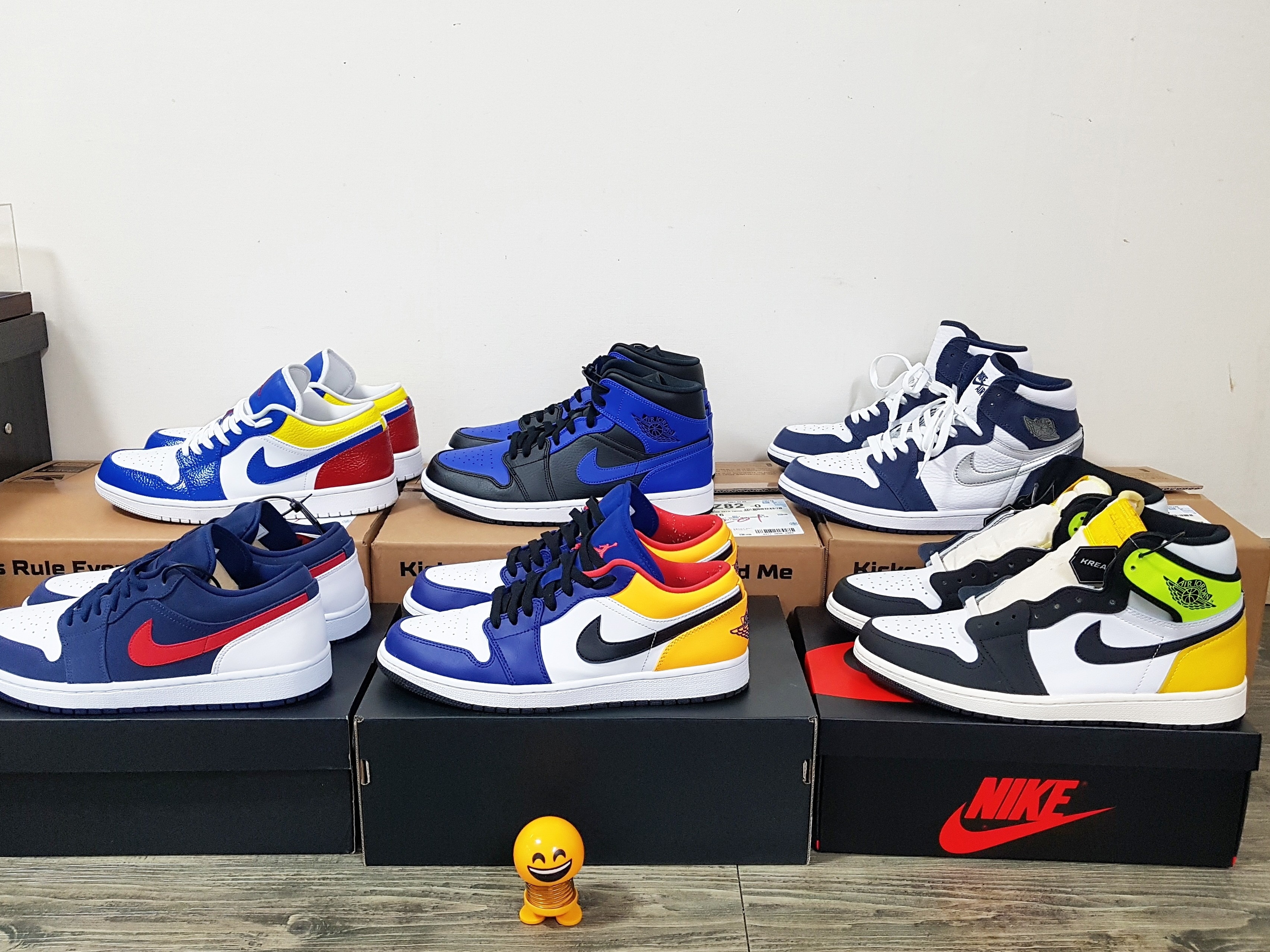 Jordan 1 Retro High OG CO.JP Midnight Navy, Jordan 1 Low SE USA 착용 스타일