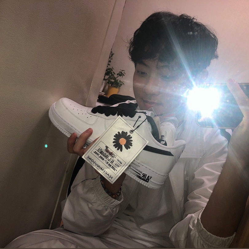 Nike x Peaceminusone Air Force 1 Low Para-Noise 2.0 착용 스타일
