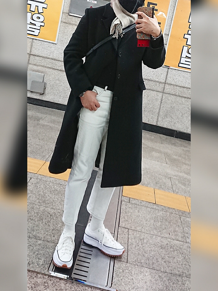 Converse Run Star Hike Low White 착용 스타일