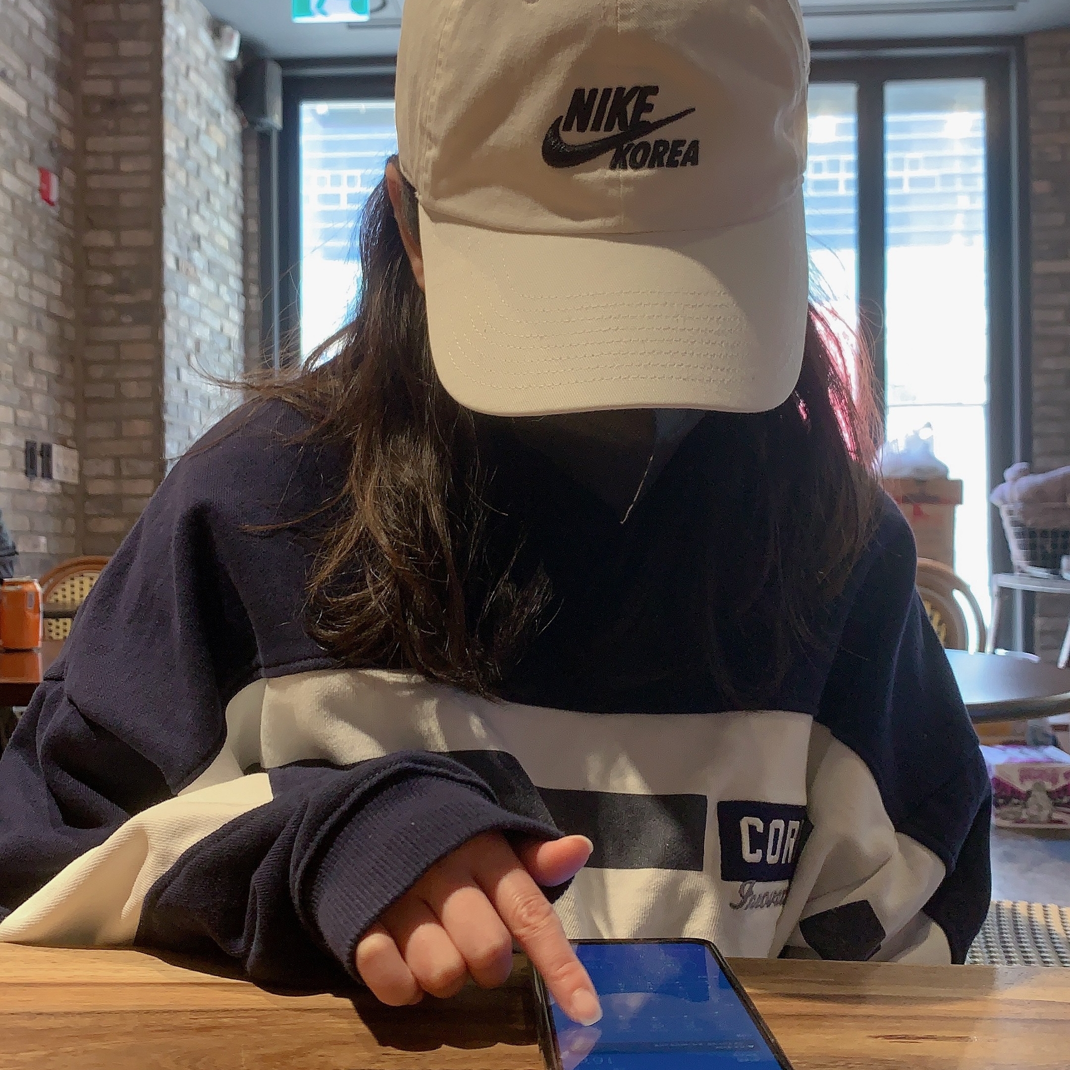 Nike H86 Korea Cap Black 착용 스타일