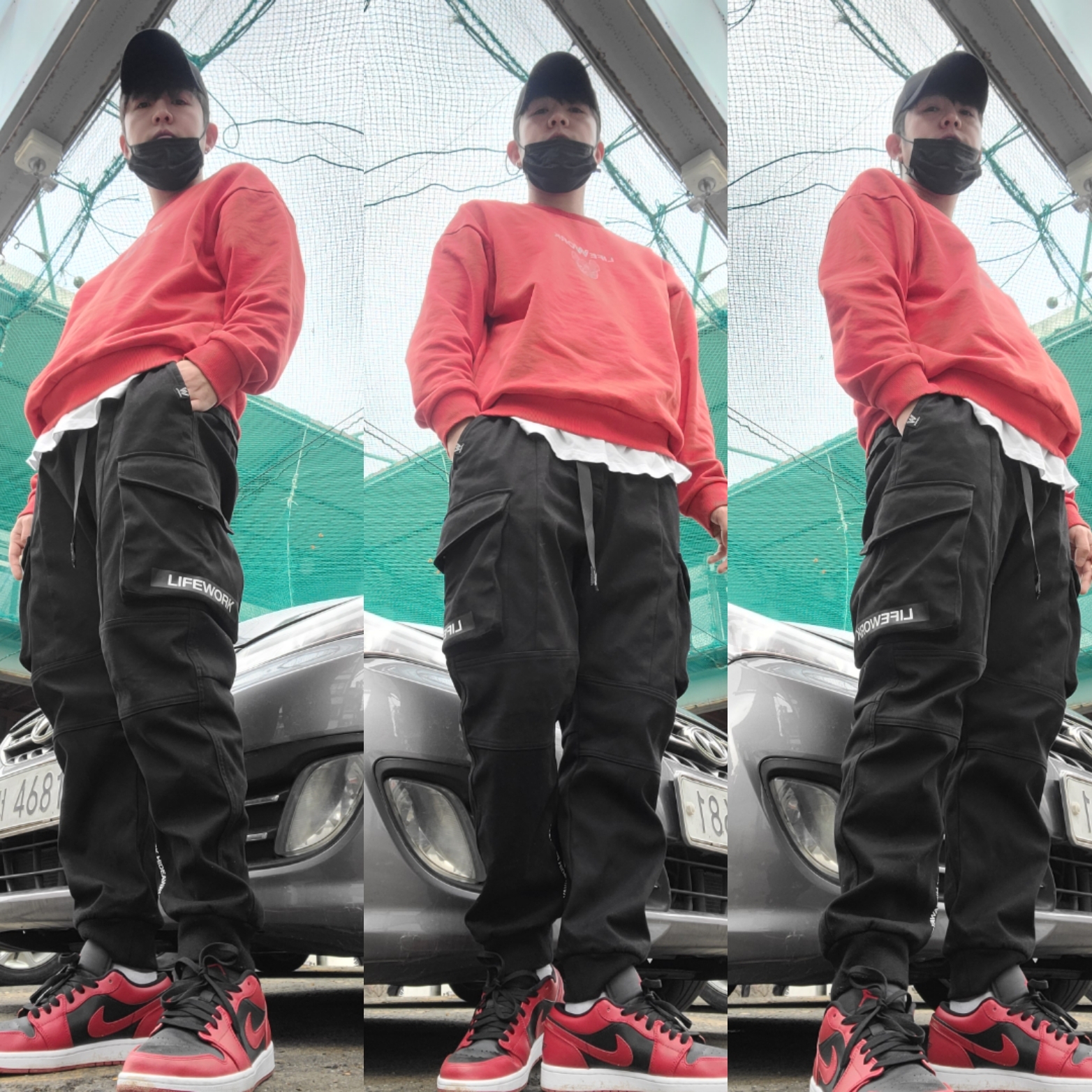 Jordan 1 Low Varsity Red 착용 스타일
