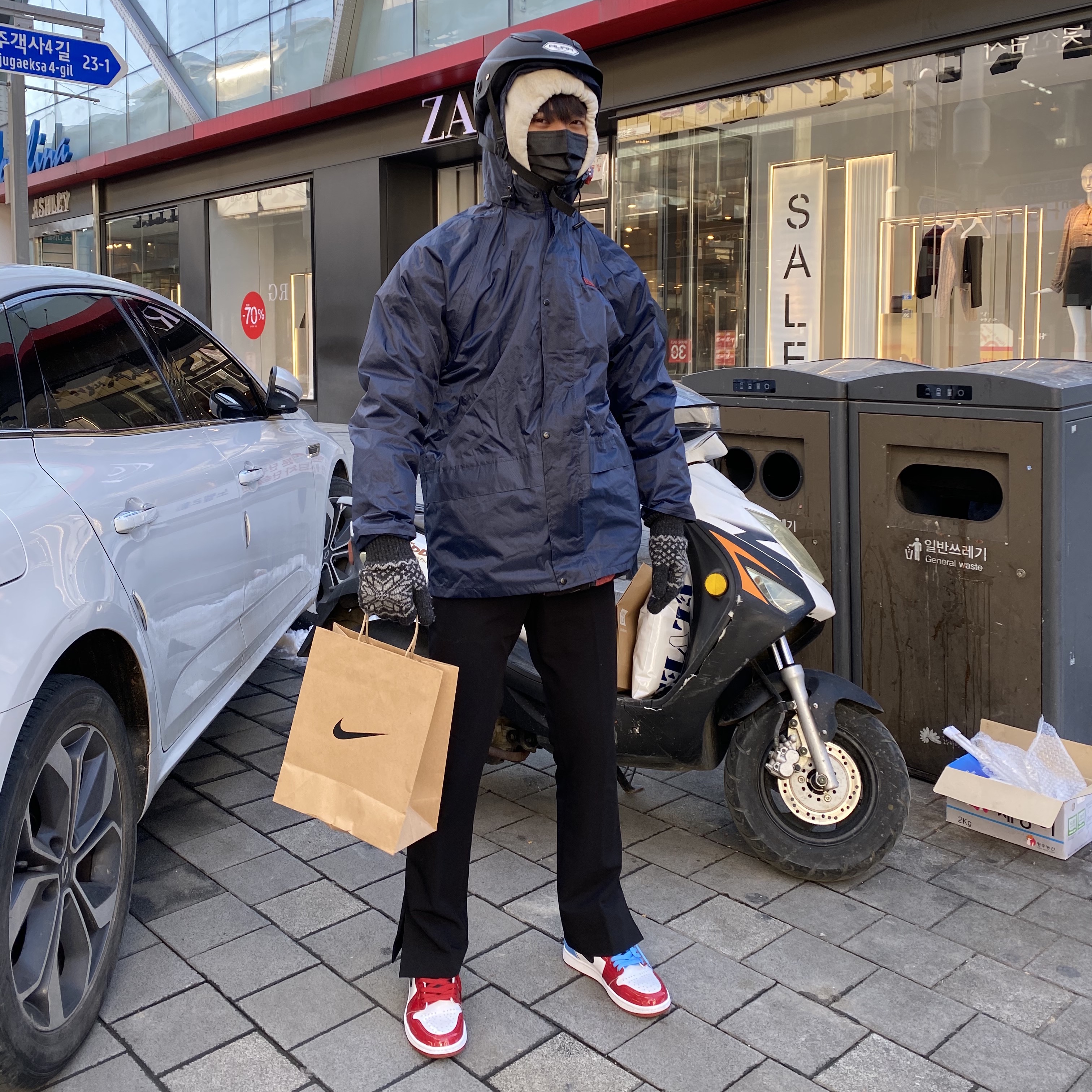 Jordan 1 Retro High Fearless UNC Chicago 착용 스타일