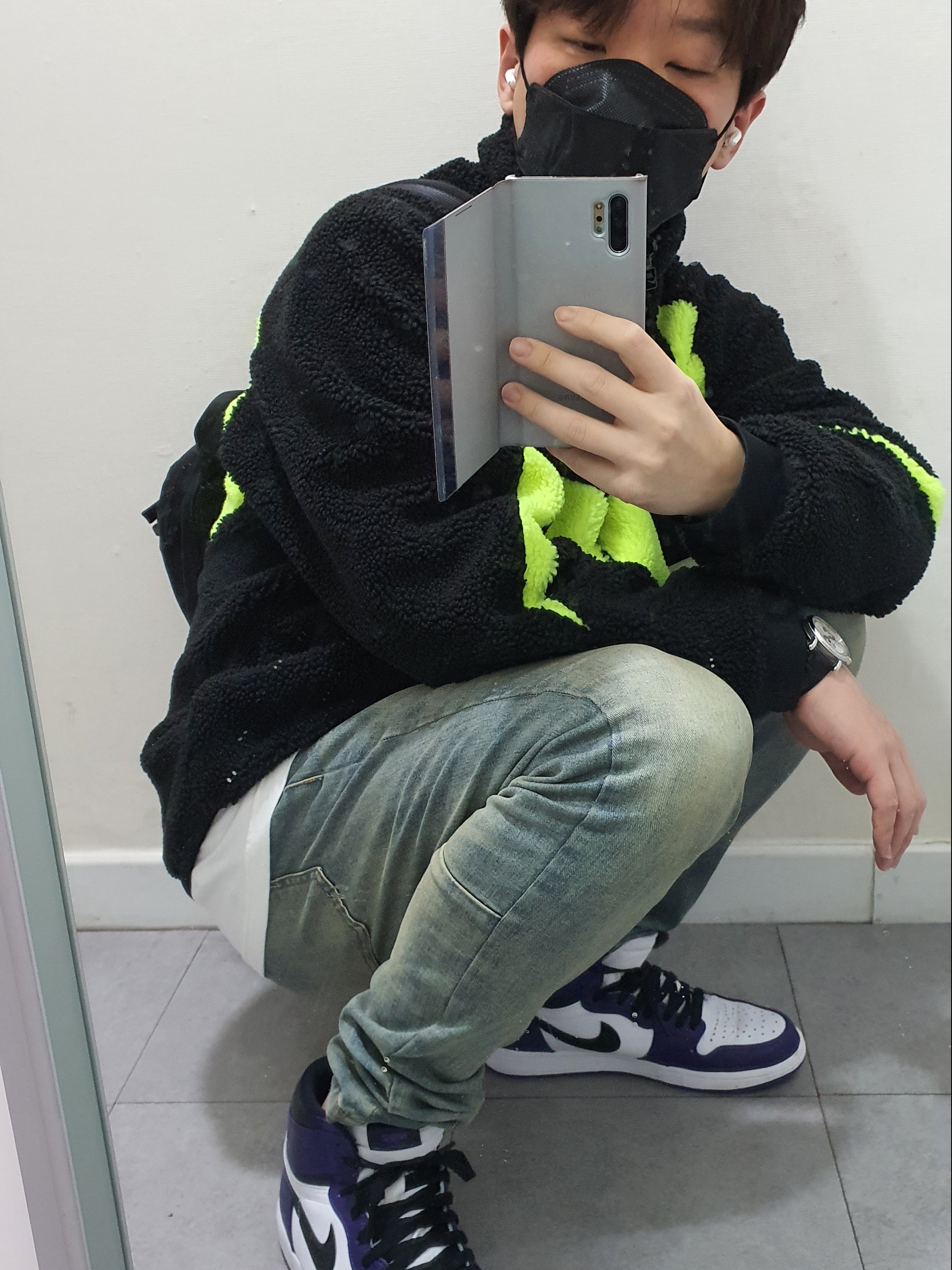 Jordan 1 Retro High Rookie of the Year, Jordan 1 Retro High OG Court Purple 2020 착용 스타일 - 2