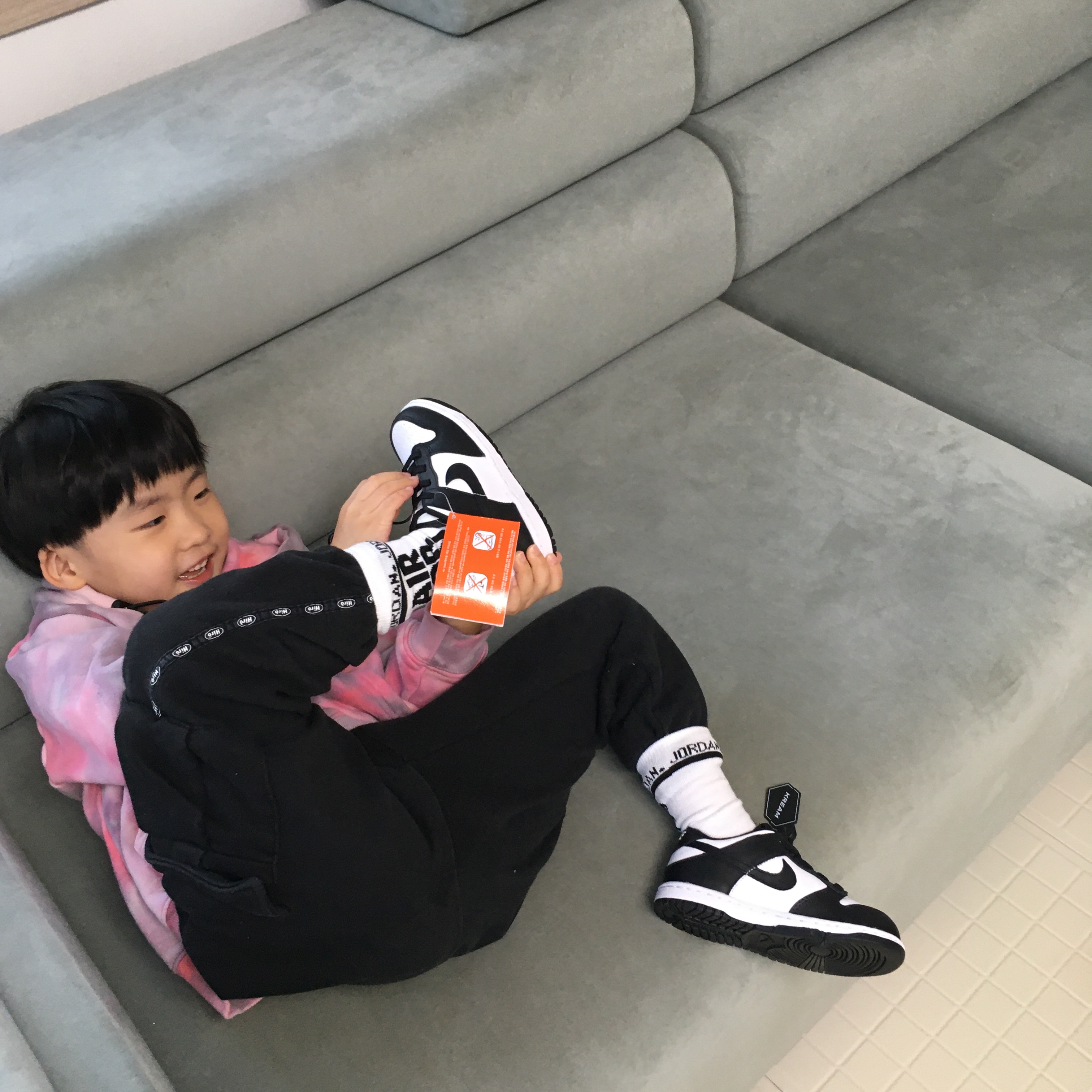 (TD) Nike Dunk Low Black 착용 스타일 - 2