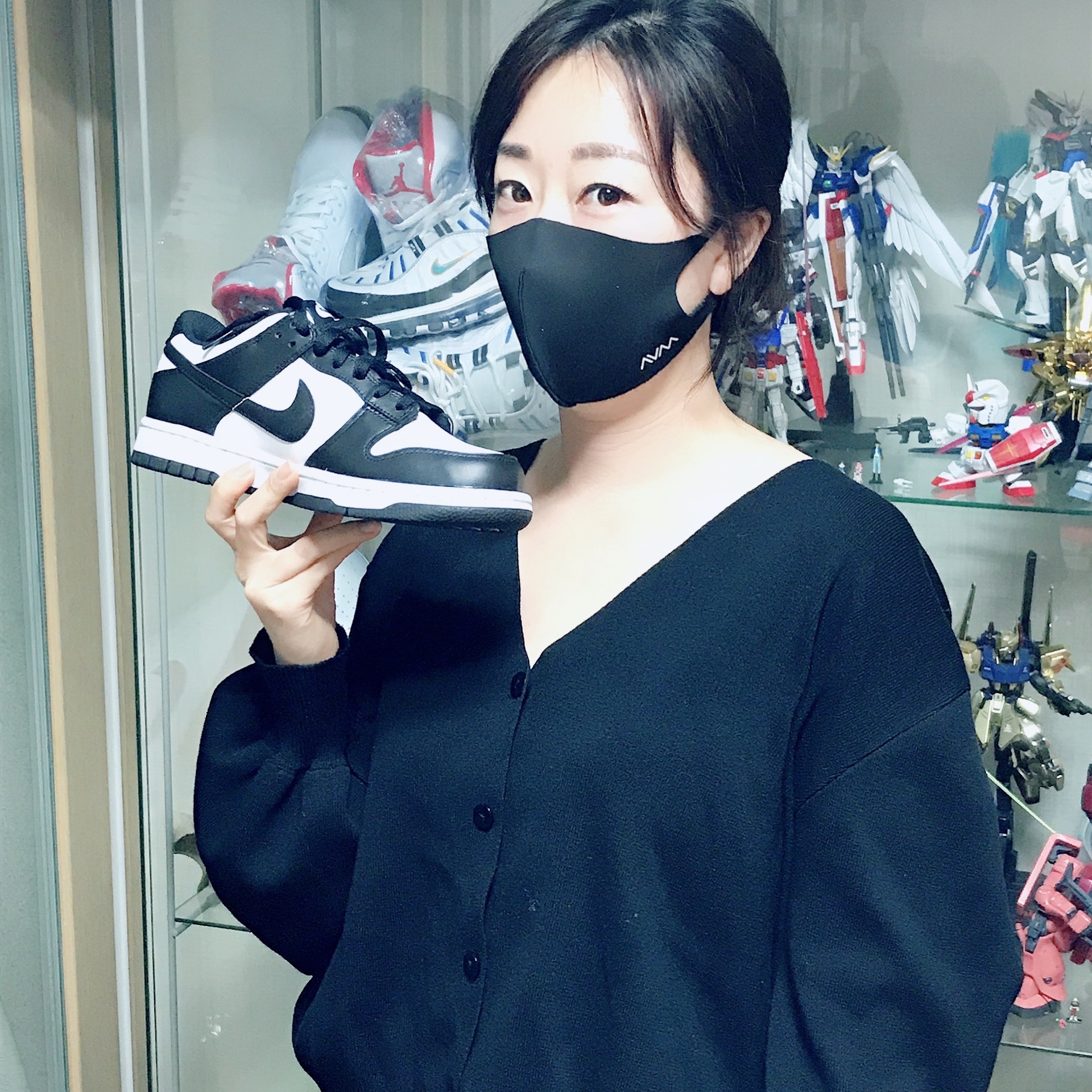 (GS) Nike Dunk Low Black 착용 스타일