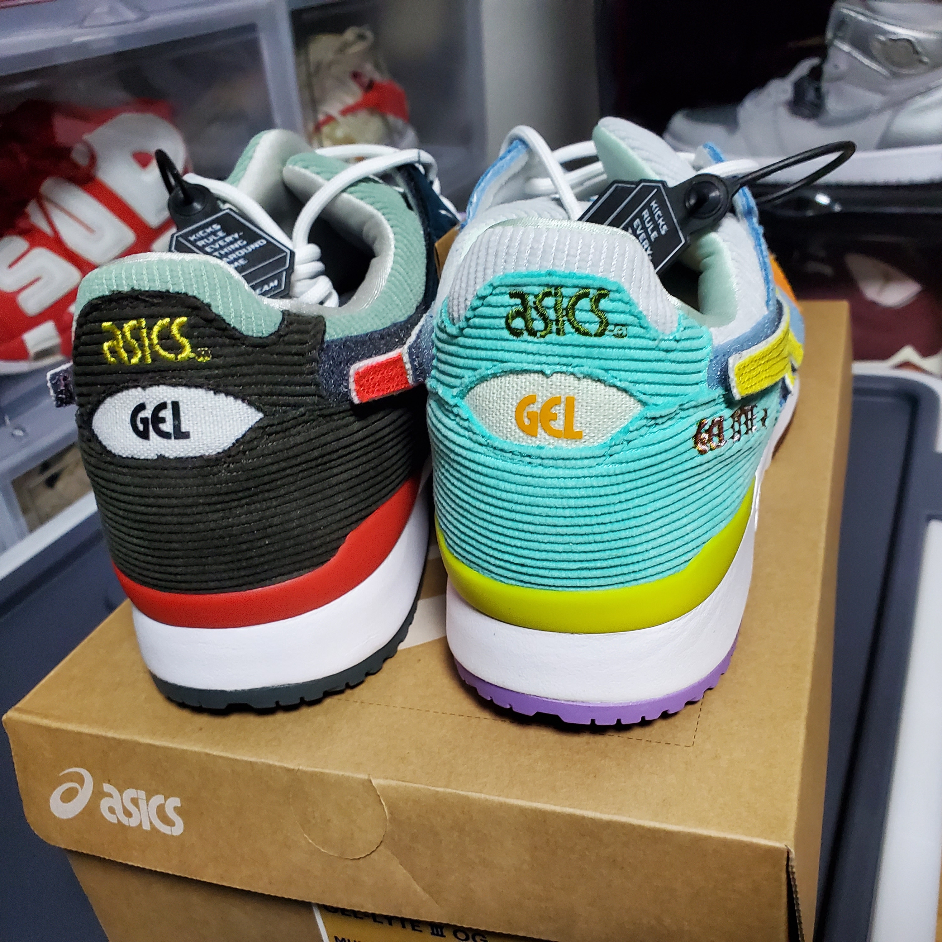 Asics x Atmos x Sean Wotherspoon Gel-Lyte III OG Corduroy 착용 스타일 - 4