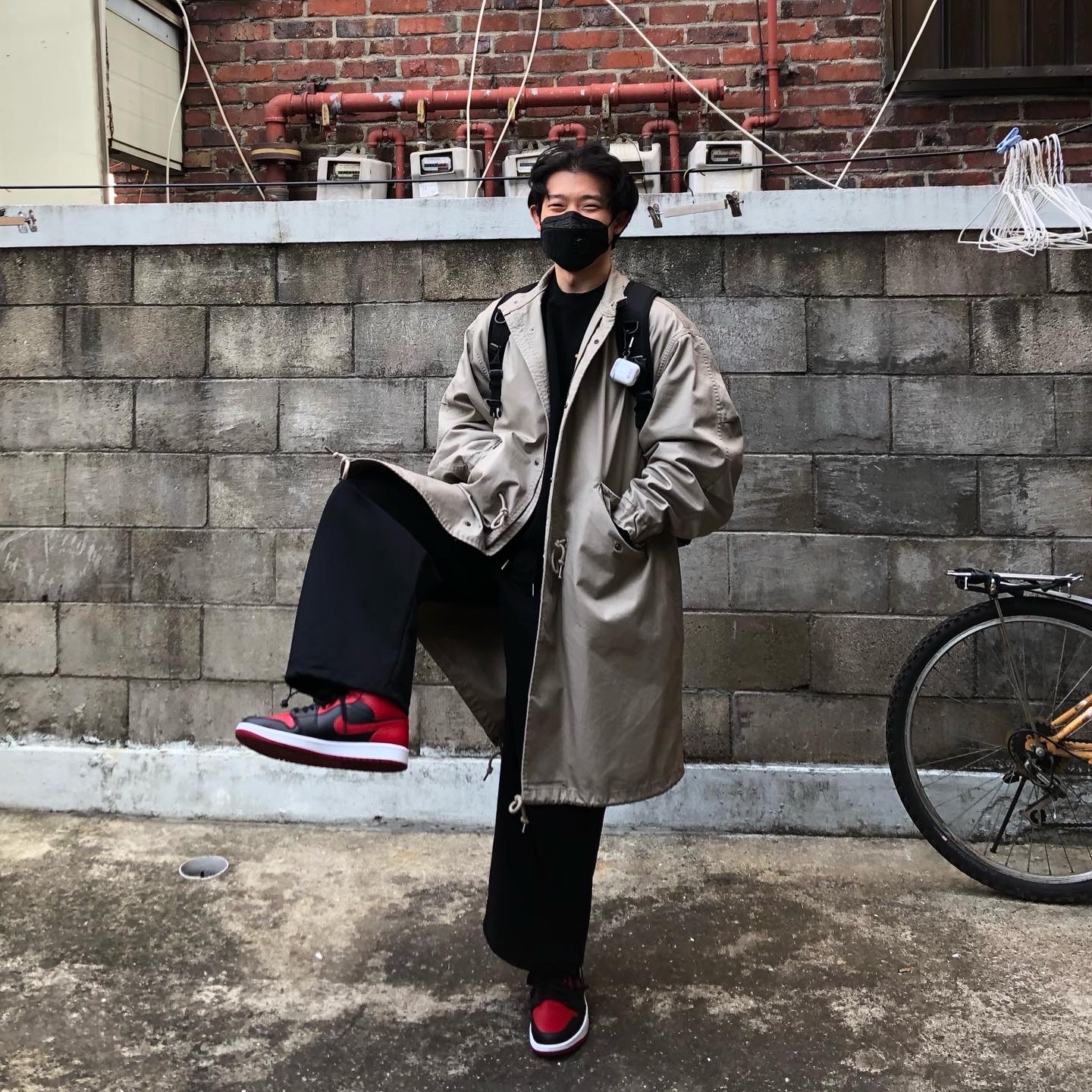 Jordan 1 Mid Bred Banned 2020 착용 스타일 - 1