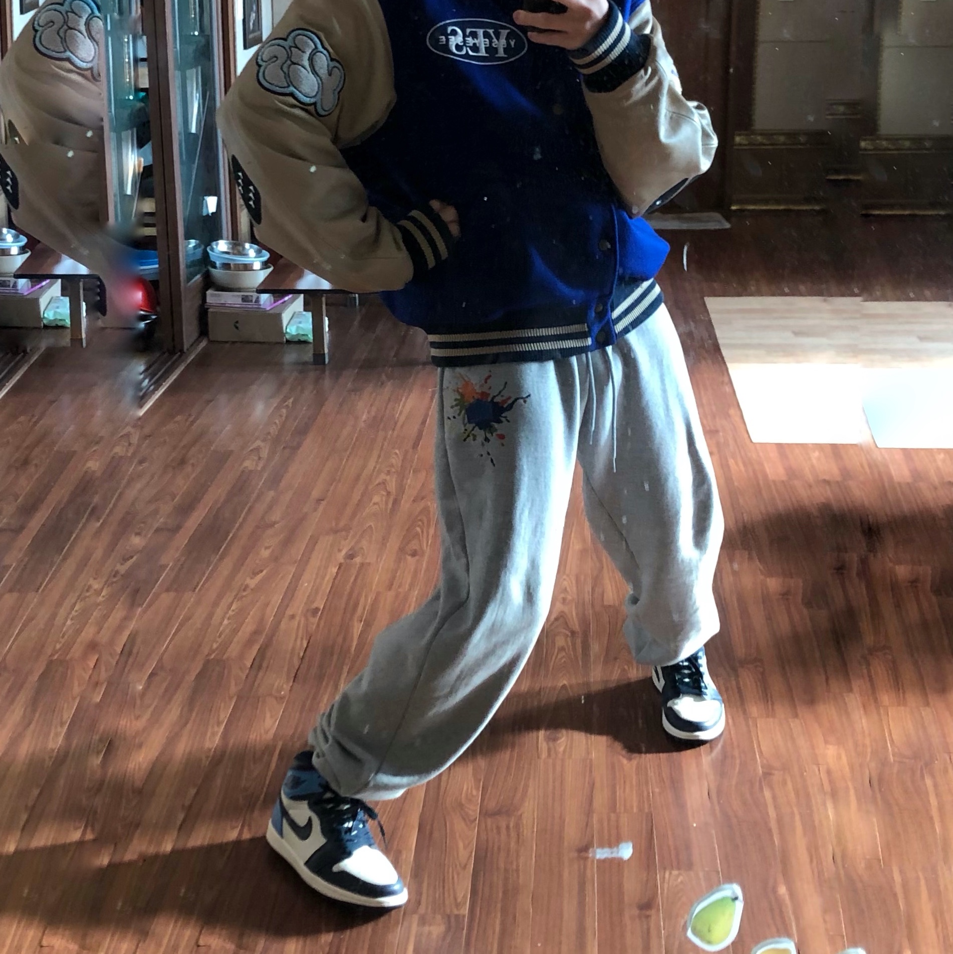 Jordan 1 Retro High Obsidian UNC 착용 스타일