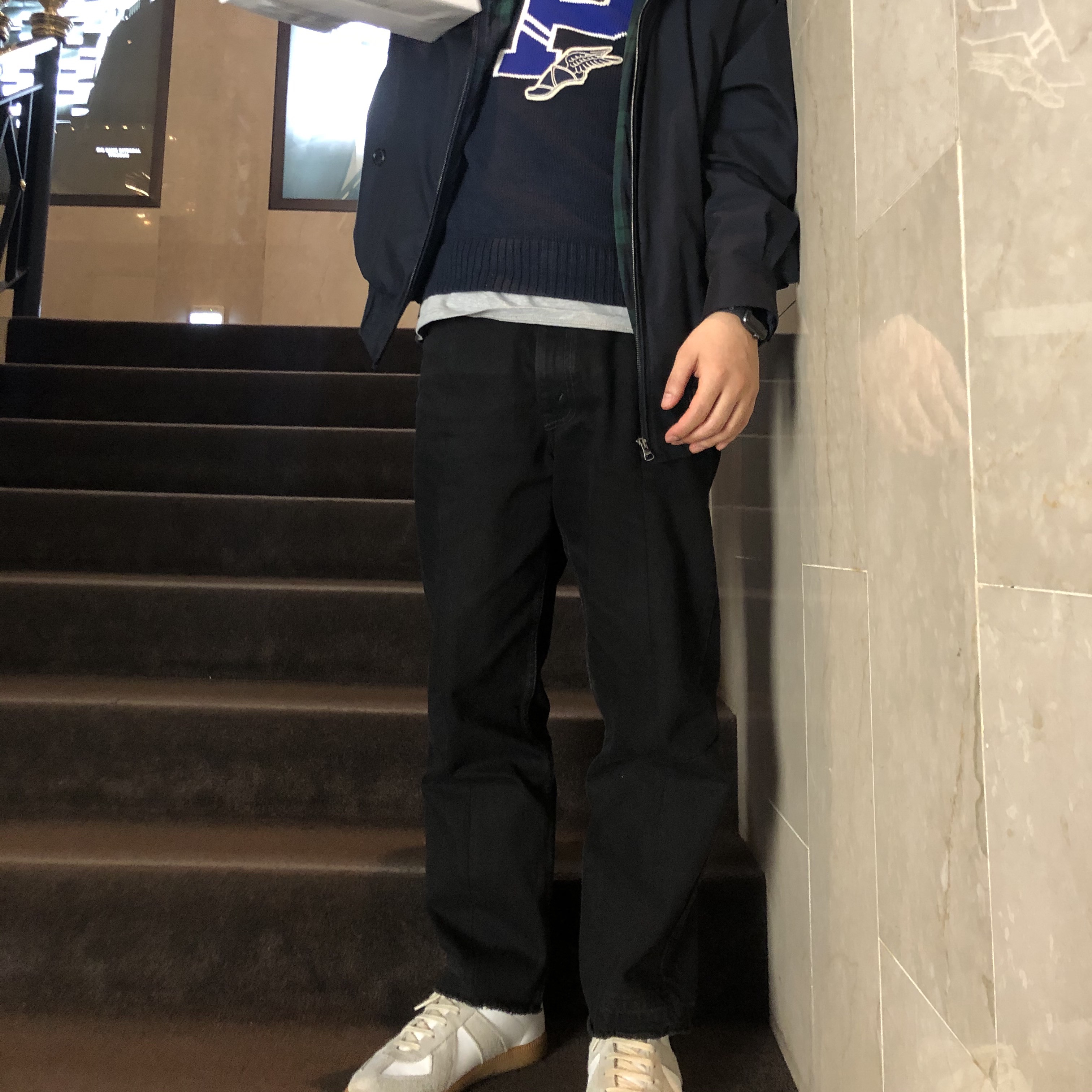 Maison Margiela Calfskin Replica Sneakers 착용 스타일