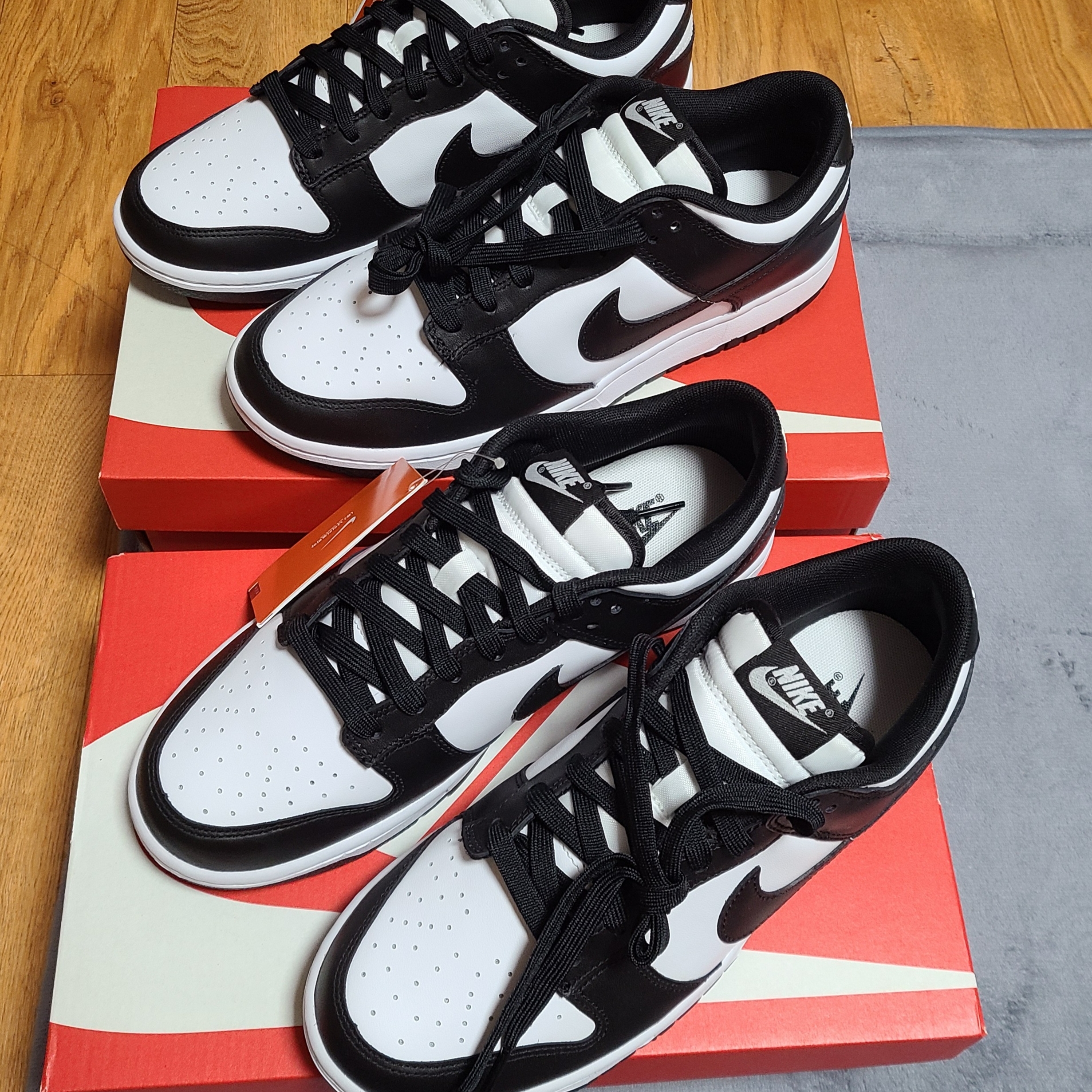 Nike Dunk Low Retro Black 착용 스타일 - 2