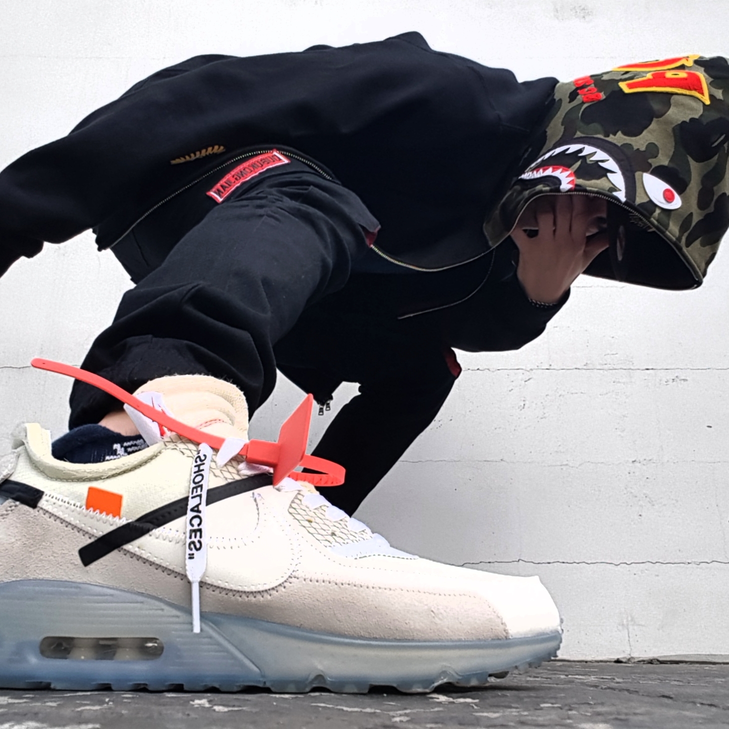 Nike x Off-White Air Max 90 The Ten 착용 스타일