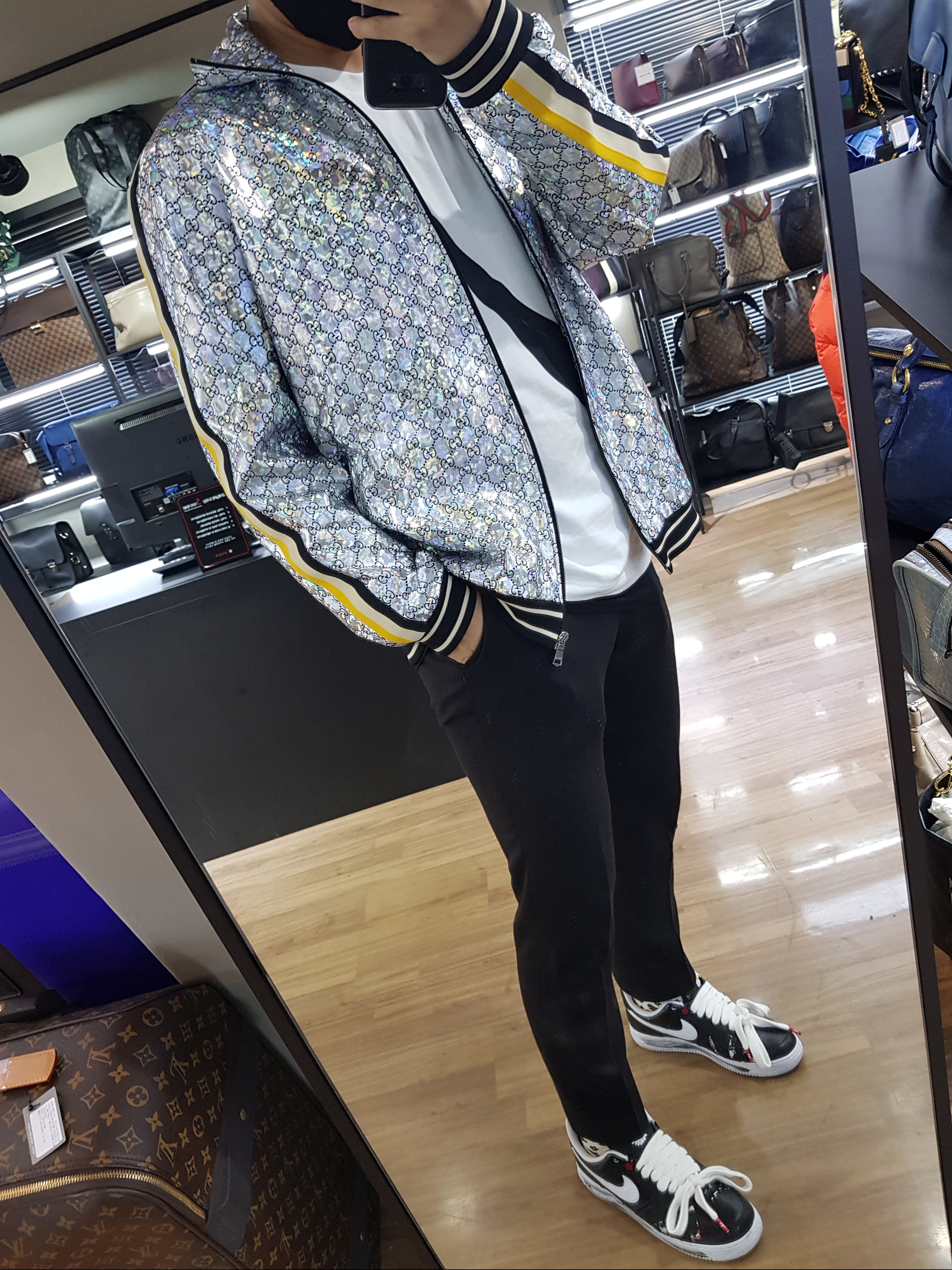 Nike x Peaceminusone Air Force 1 Low Para-Noise 착용 스타일 - 2