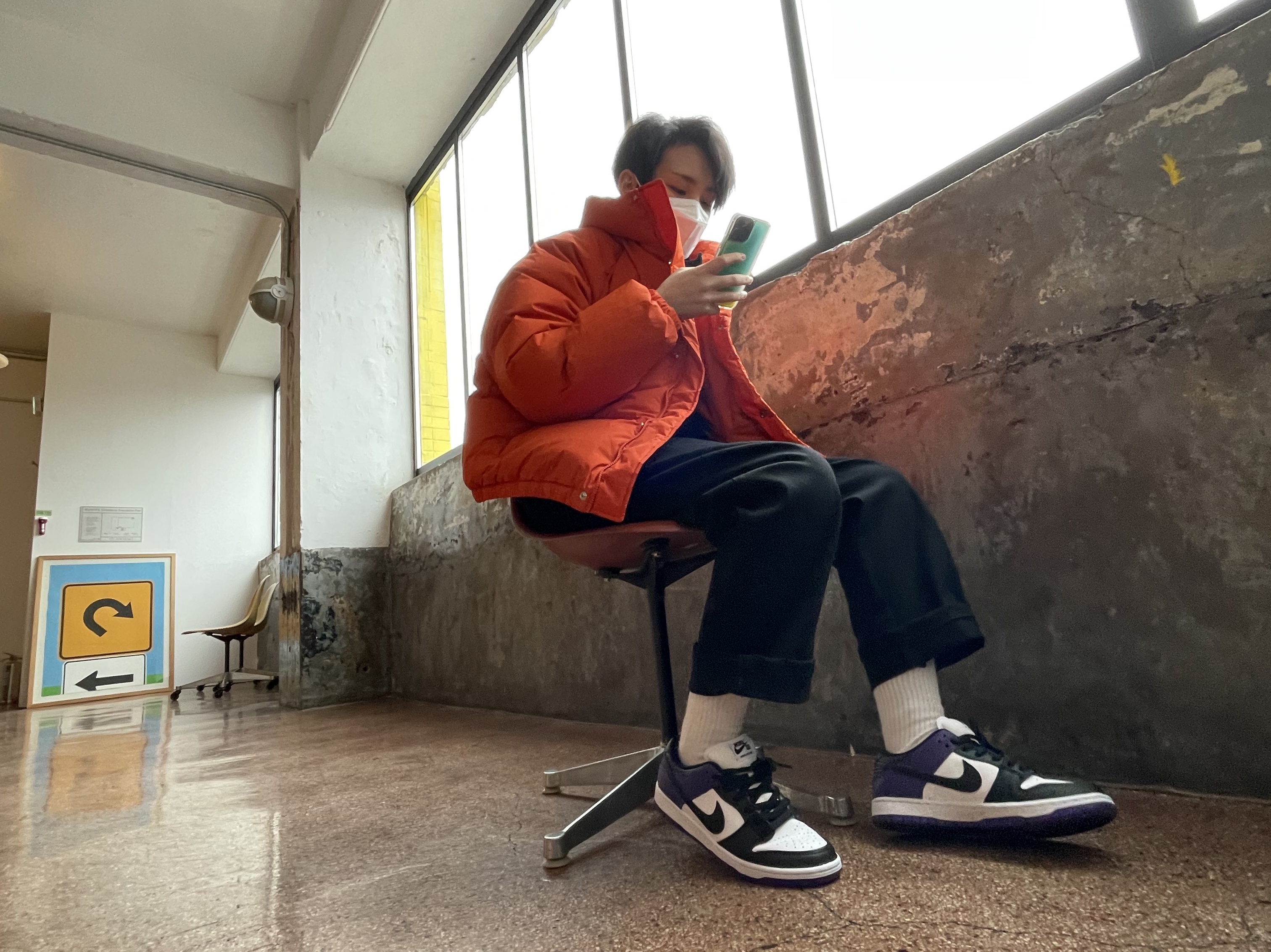 Nike SB Dunk Low Pro Court Purple 착용 스타일 - 1