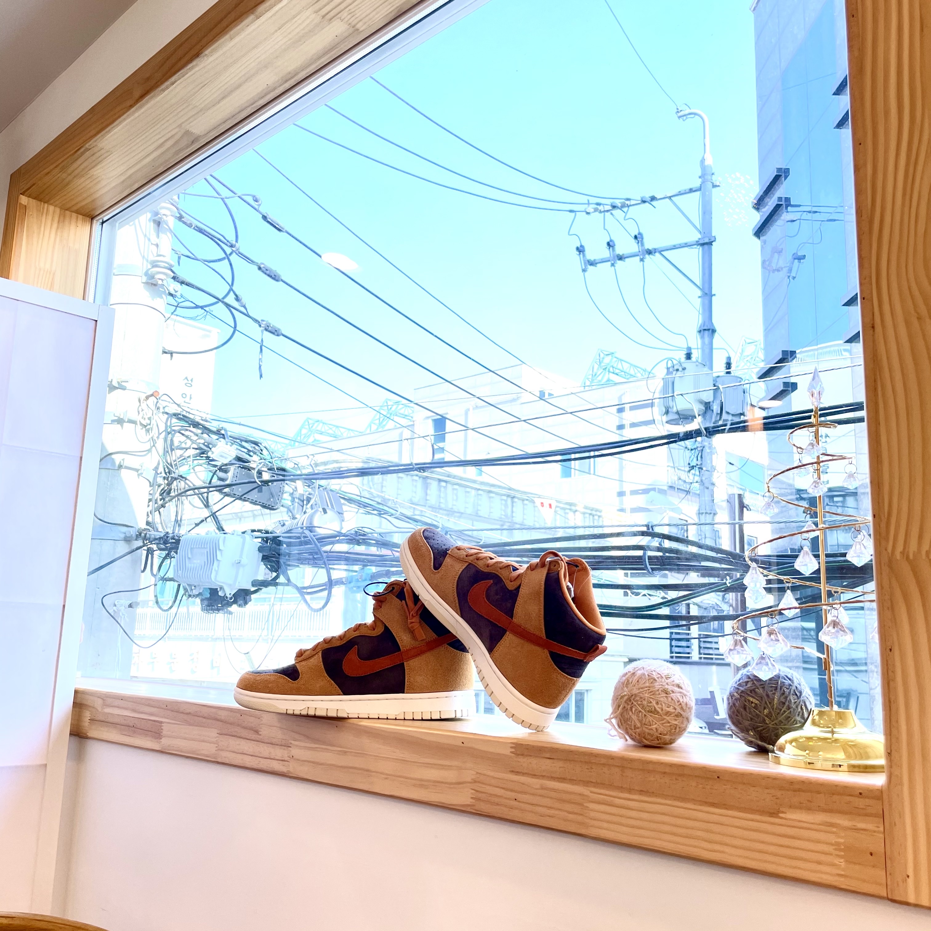 Nike Dunk High Retro PRM Dark Curry 착용 스타일 - 3